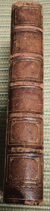 1903 Ralph Waldo Emerson ESSAYS 2nd Series Riverside Press Leather, Gilt
