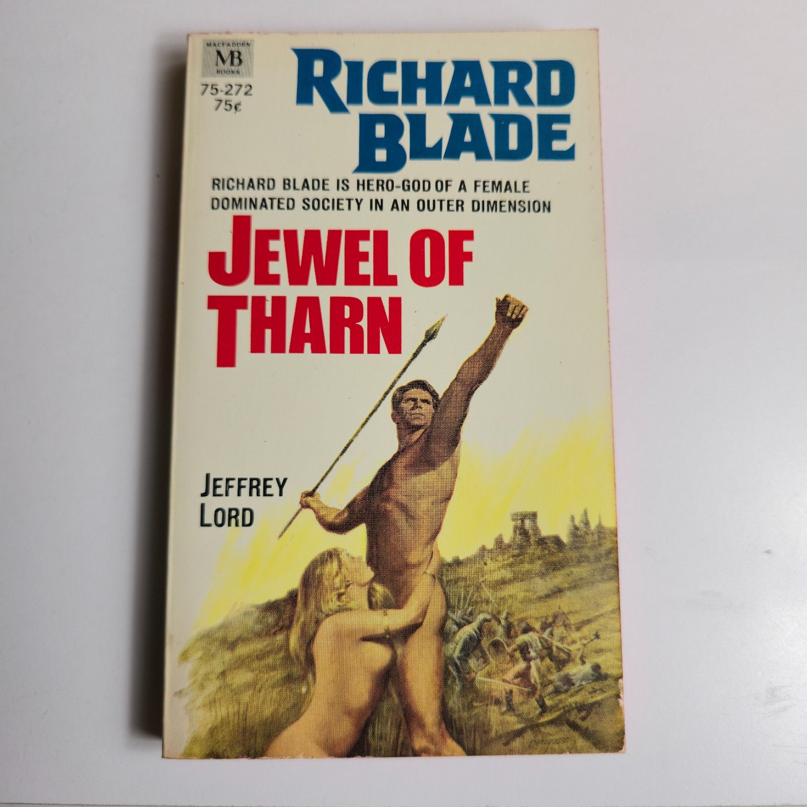 Richard Blade Jewel of Tharn Jeffrey Lord 1969 1st MacFadden Risque NOS New old