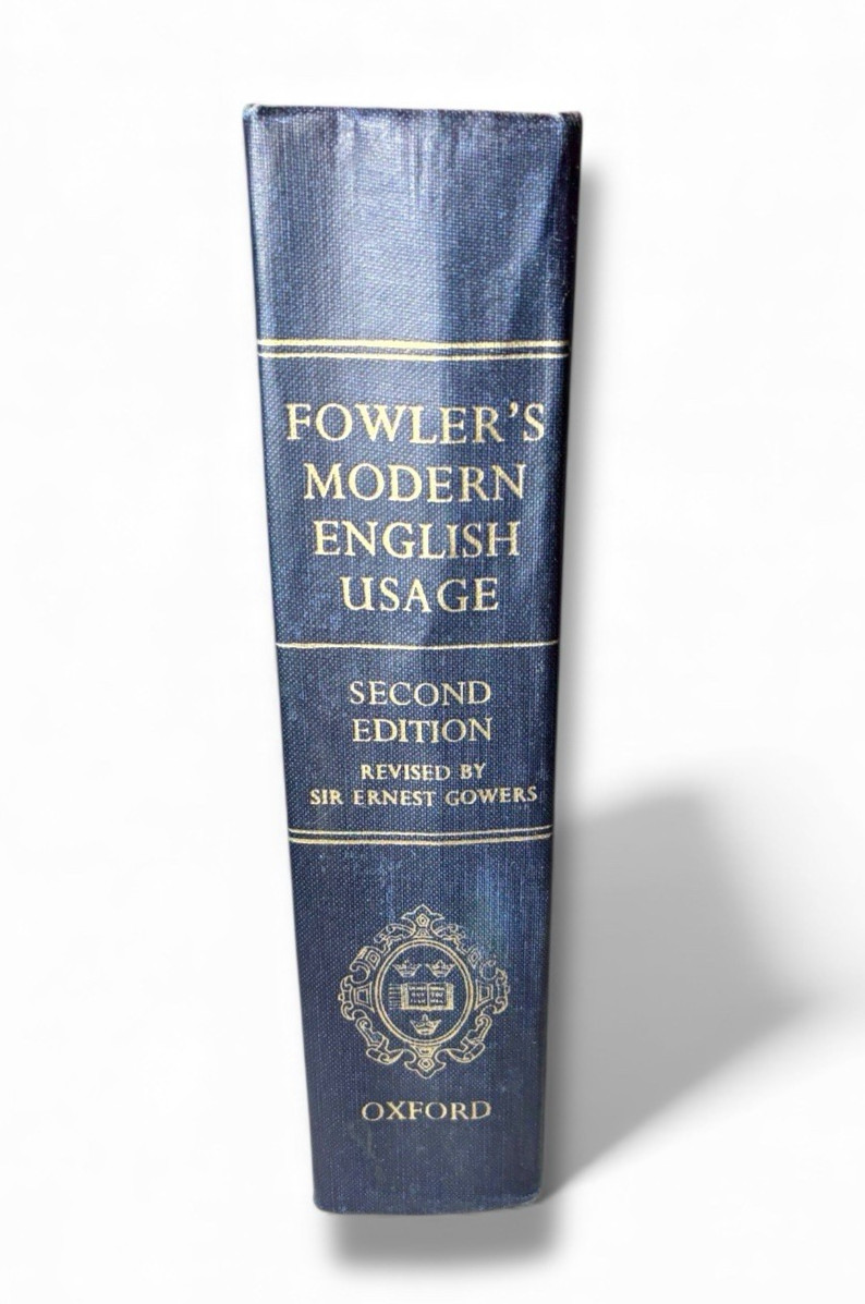 Vintage 1965 Fowler’s Modern English Usage 2nd Ed Hardcover Oxford – Free Ship