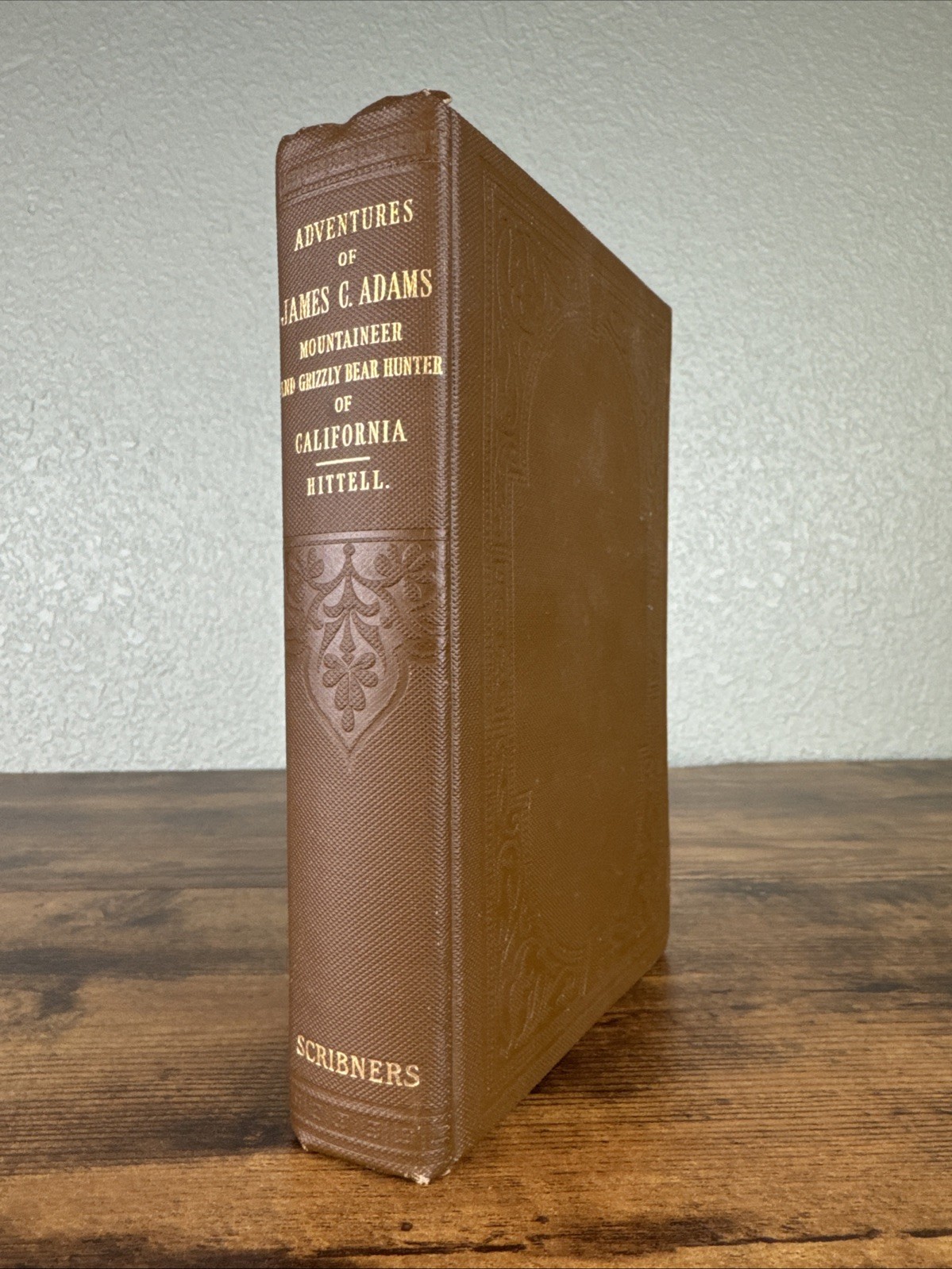 The Adventures of James Capen Adams by Hittell Grizzly Adams HC 2nd Print 1911