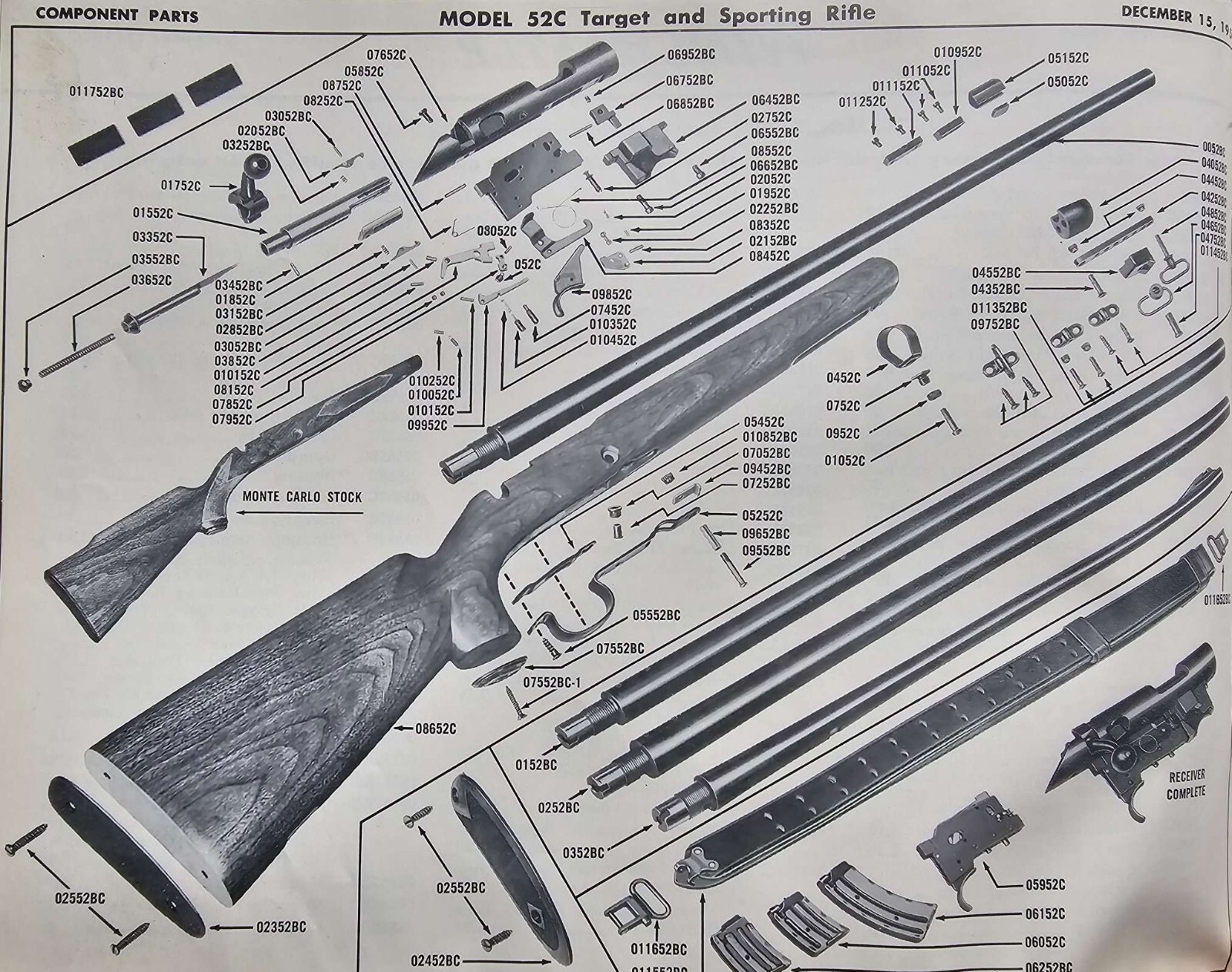 Winchester: Component Parts Sights Accessories for Firearms, December 1956, PB