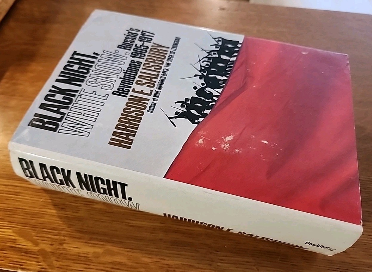 1977 Harrison E Salisbury- Black Night, White Snow- Book Club Ed Doubleday DJ