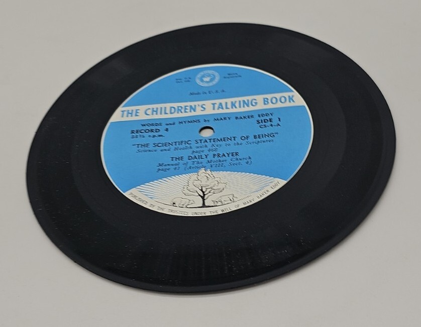 THE CHILDREN’S TALKING BOOK WITH 4 RECORDS – Mary Baker Eddy – 1961 – HC