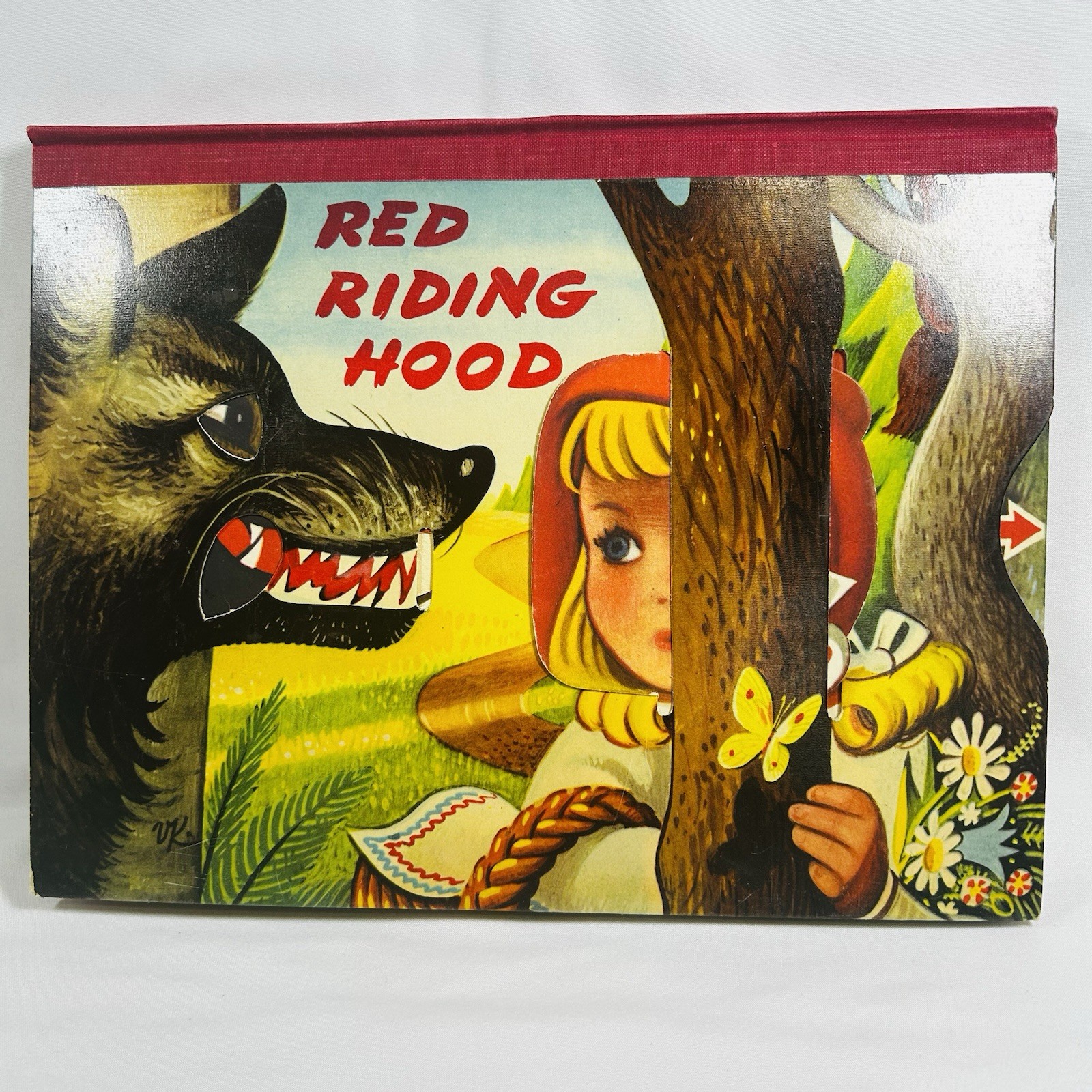 61’ RARE Red Riding Hood Pop Up Childrens Book Bancroft London Vintage Excellent