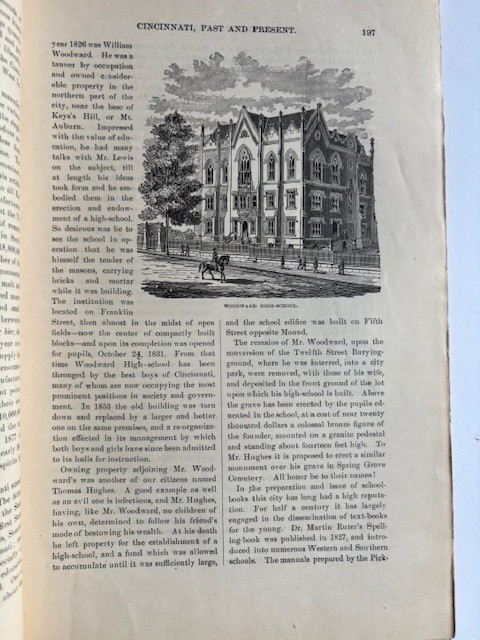 CINCINNATI PAST & PRESENT. Long article in Sept. 1879 NATIONAL REPOSITORY MAG