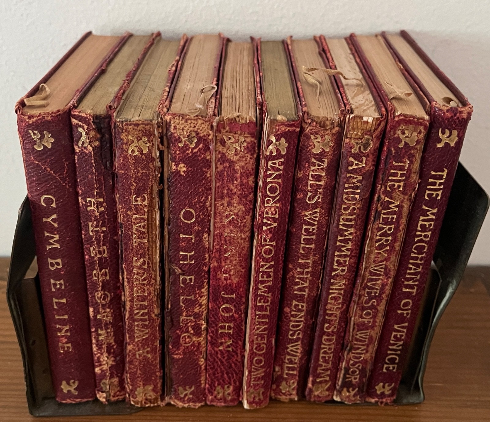 Shakespeare 1906 Published by J. M. Dent ~ Pocket Size 4″ x 5 ¼“, 10 titles