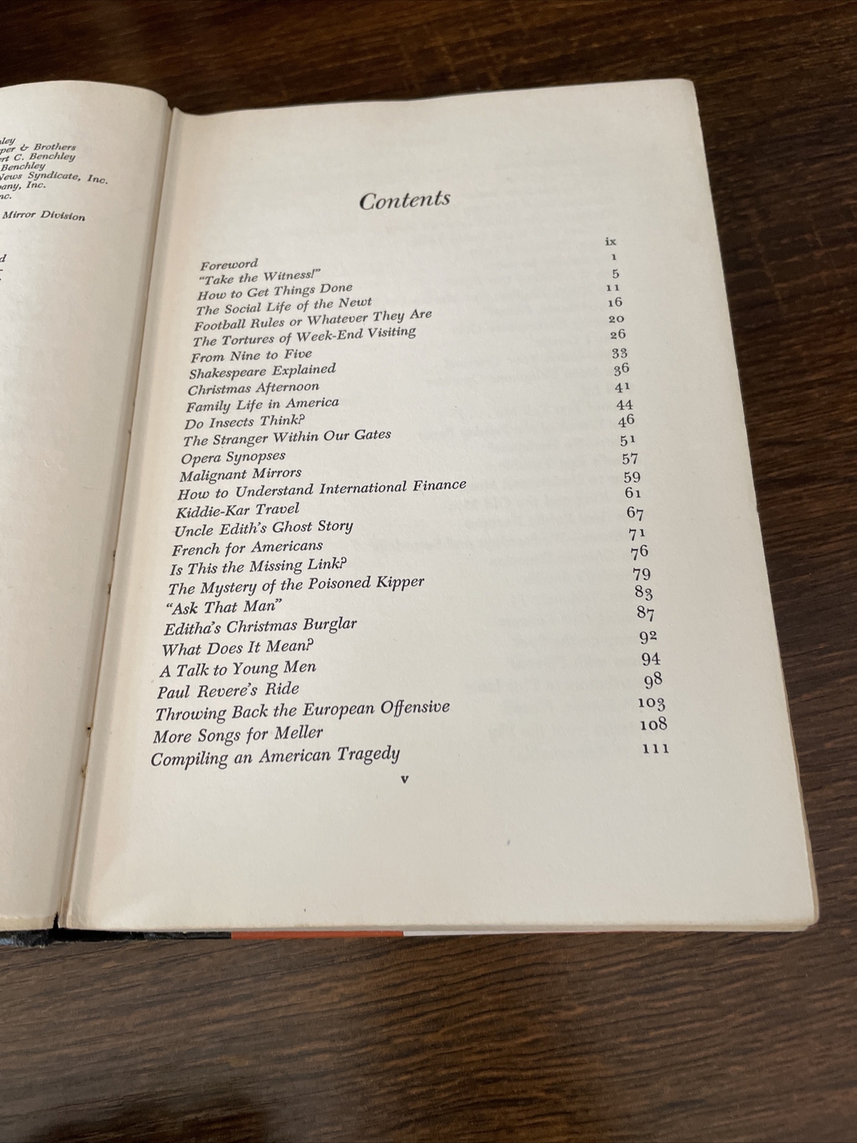THE BENCHLEY ROUNDUP Robert Benchley Humor Sketches 1954 HC DJ 1st edition