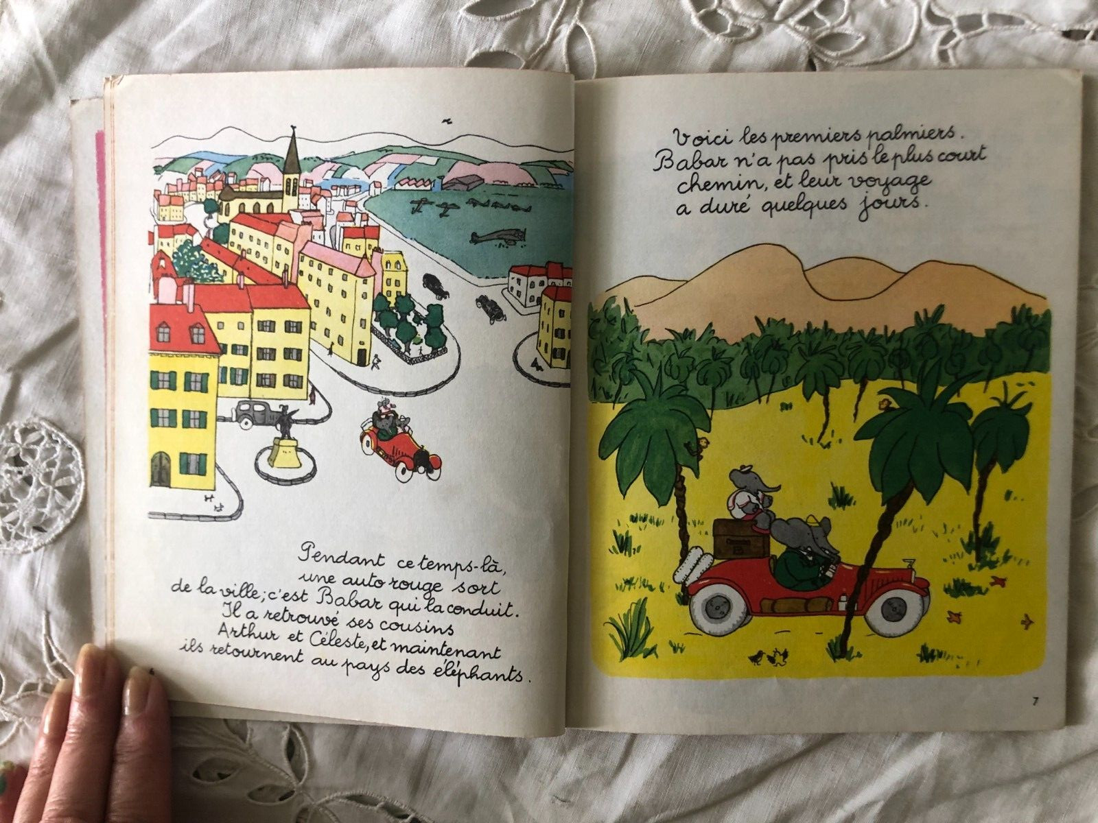 Job Lot 5 Vintage French Children’s Books Disney Barbar Sylvain Sylvette 1950s