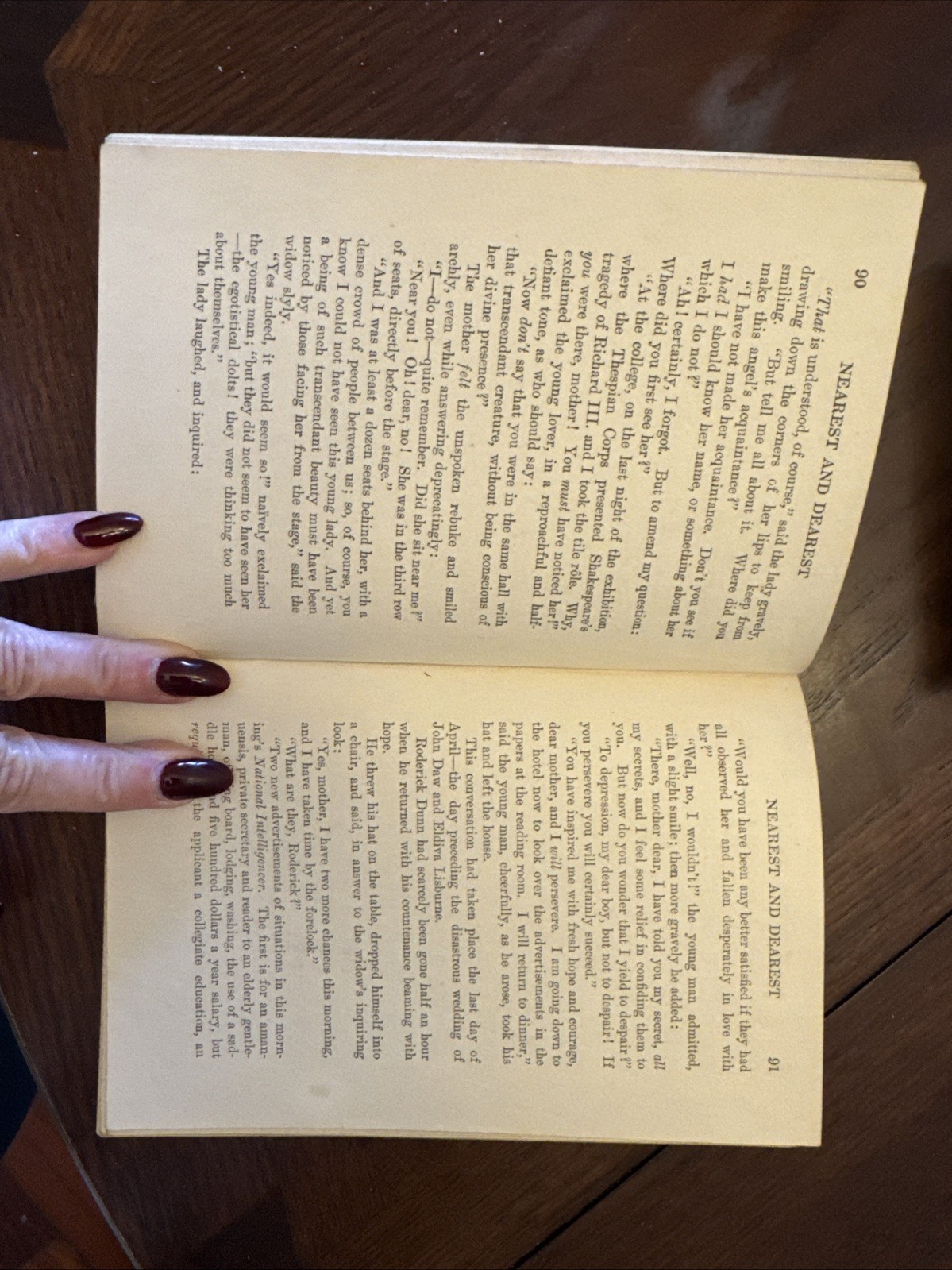 Vintage Nearest and Dearest By Mrs. Southworth HC,A.L.Burt Company