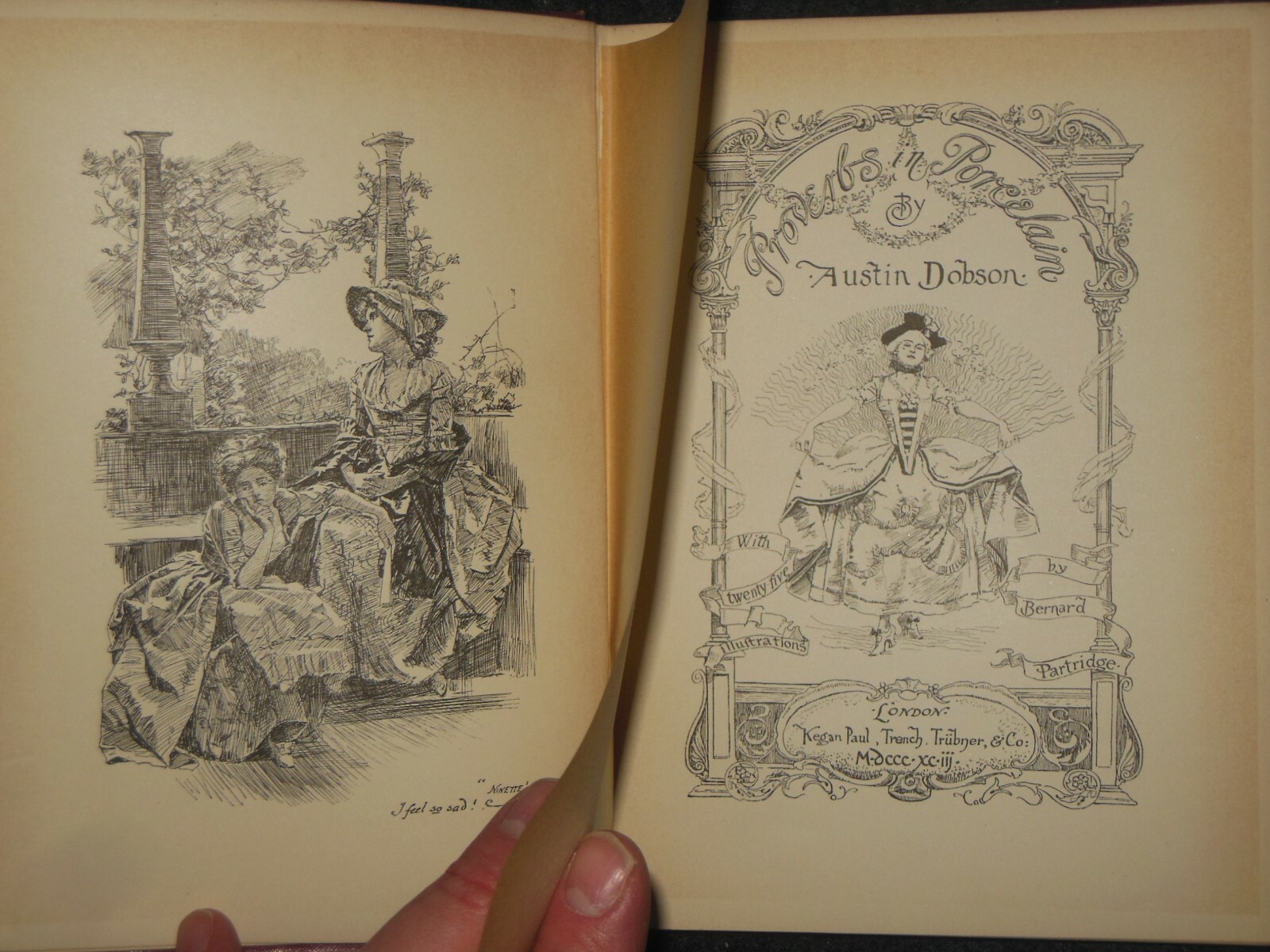 Proverbs in Porcelain by Austin Dobson (1893-1st) Bernard Partridge Illustated