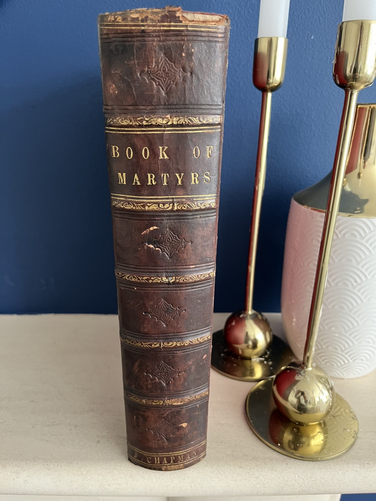 Antique rare 1840 BOOK OF MARTYRS by FOXE ED KENNEDY 20 PLTS