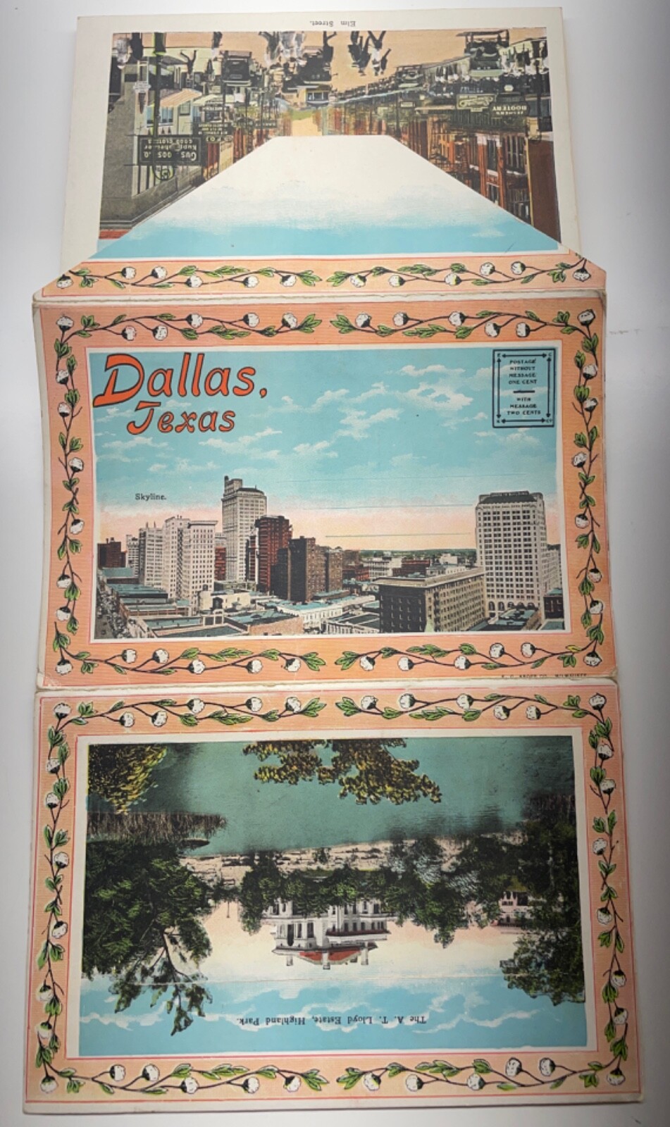 Vintage Dallas Texas skyline photos booklet – 20 photos – 1925