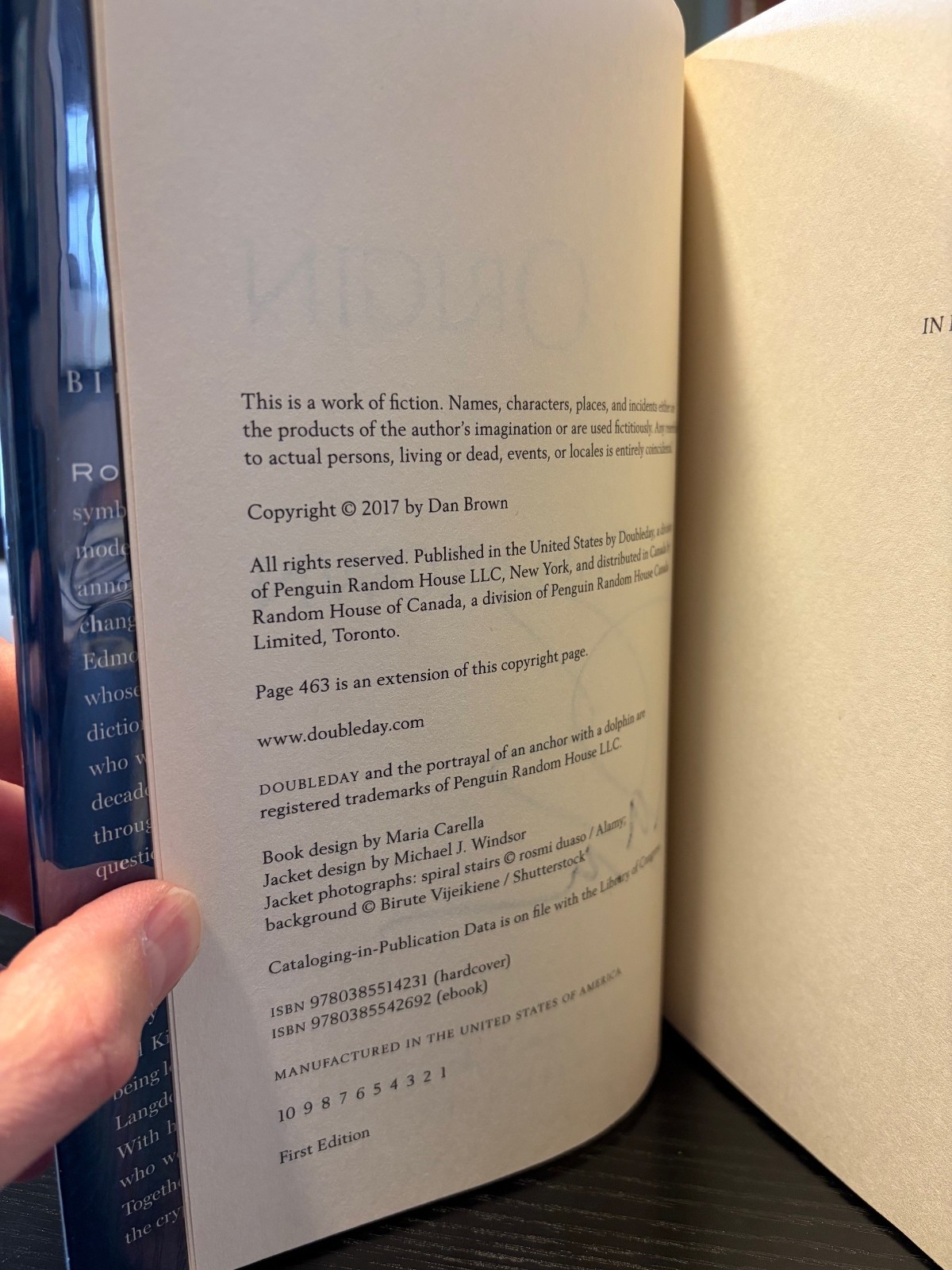 Origin Dan Brown 1st Ed. 2017 SIGNED!! Pristine Copy!!!