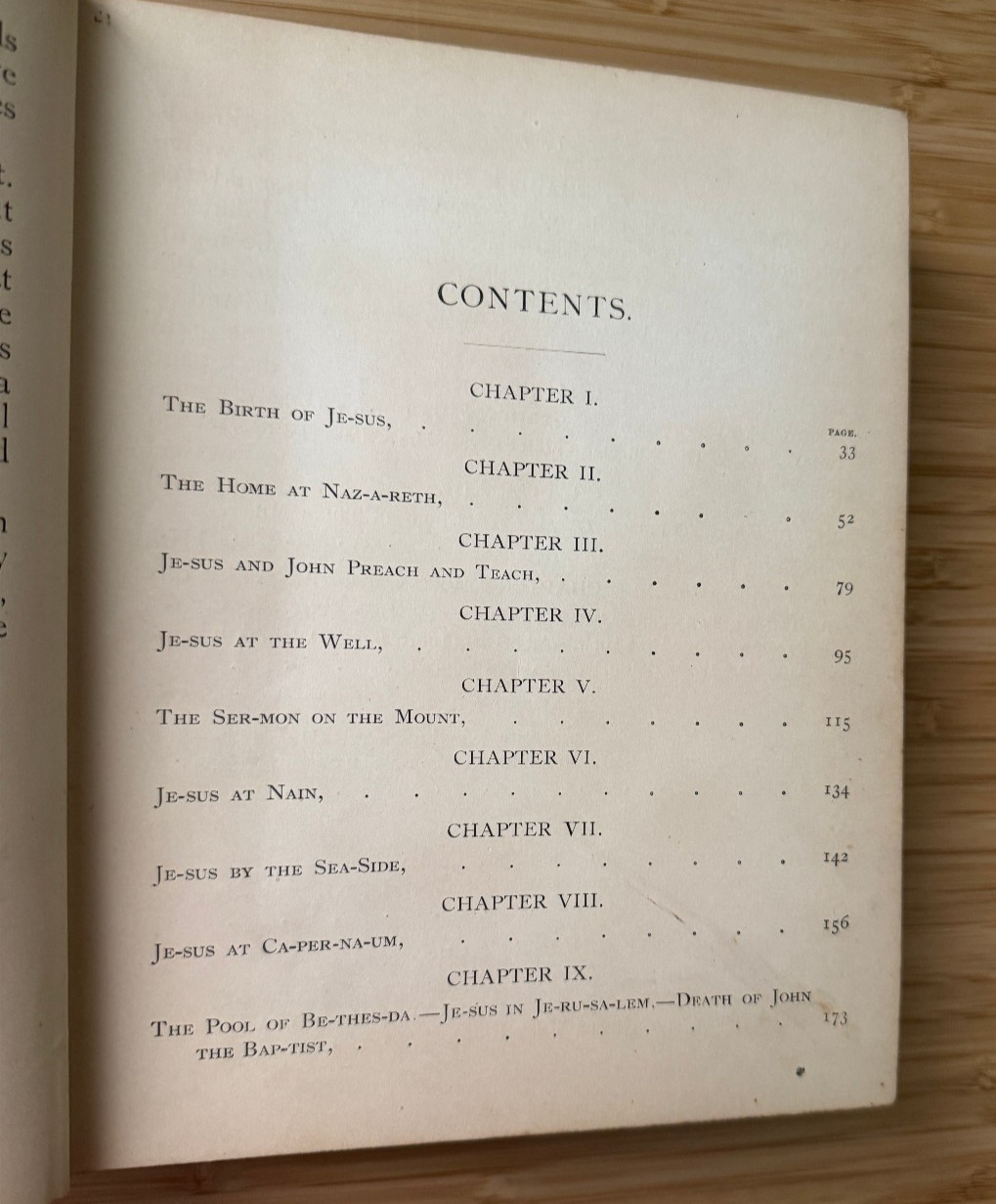 The Wonderful Story of Jesus 1890 200 Youth Children’s Christianity Art Bible