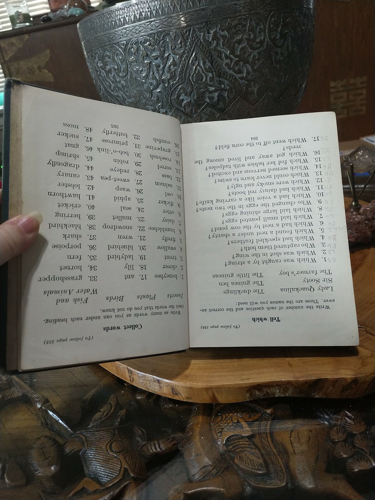 1929 Bobbs Merrill Fourth Reader Book. ERROR PRINTING. Upside down