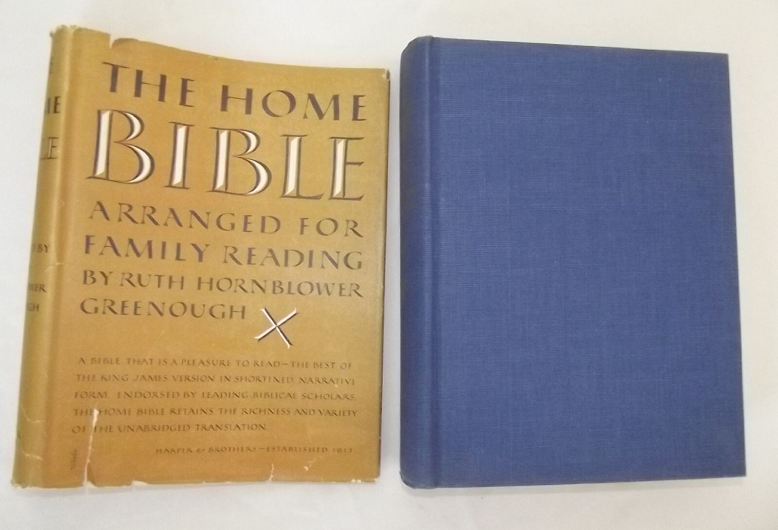 HOME BIBLE Greenough Blake Illustrations HarperBros ’50 Original Map EndPapers
