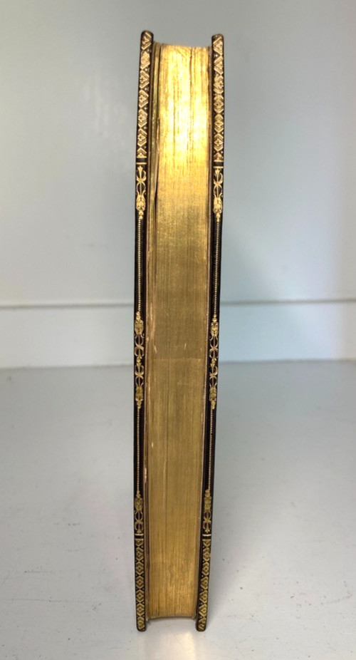 1838 Cathedral Romantic Fine Binding Morocco Silk Doublures Gold Silver WESSEL