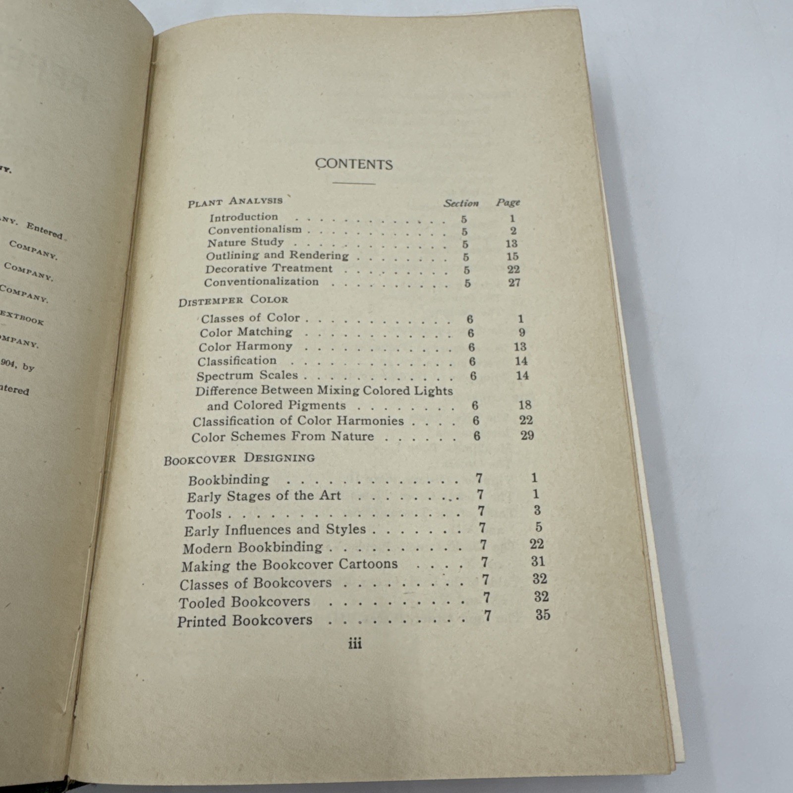 Antique 1905 ICS Reference Library Vol 8 Art Design Bookcover Carpet 1st Edition