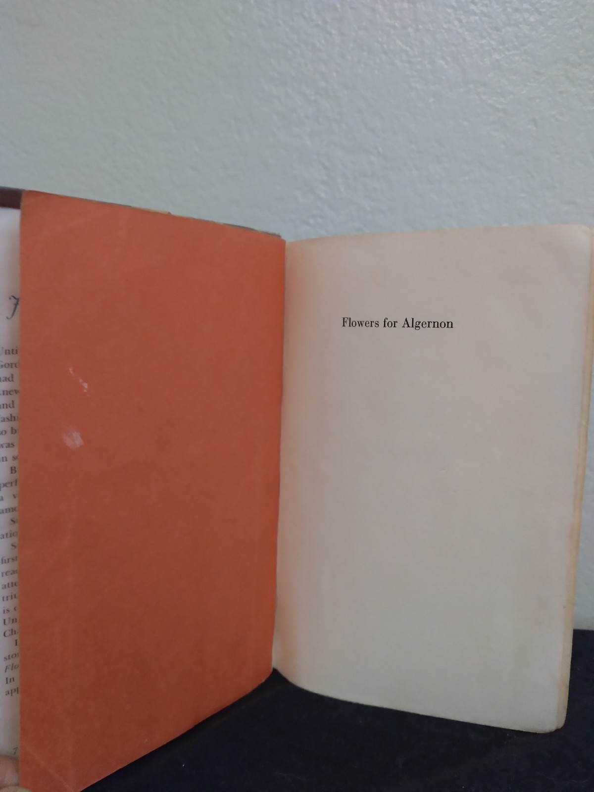 Flowers for Algernon by Daniel Keyes 1st Ed. Hardcover; Harcourt, Brace & World