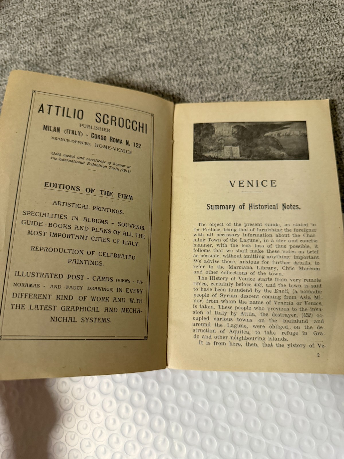 Venice and Neighbourhood Practical Guide for the Foreigner 1905 PB Vintage Trave