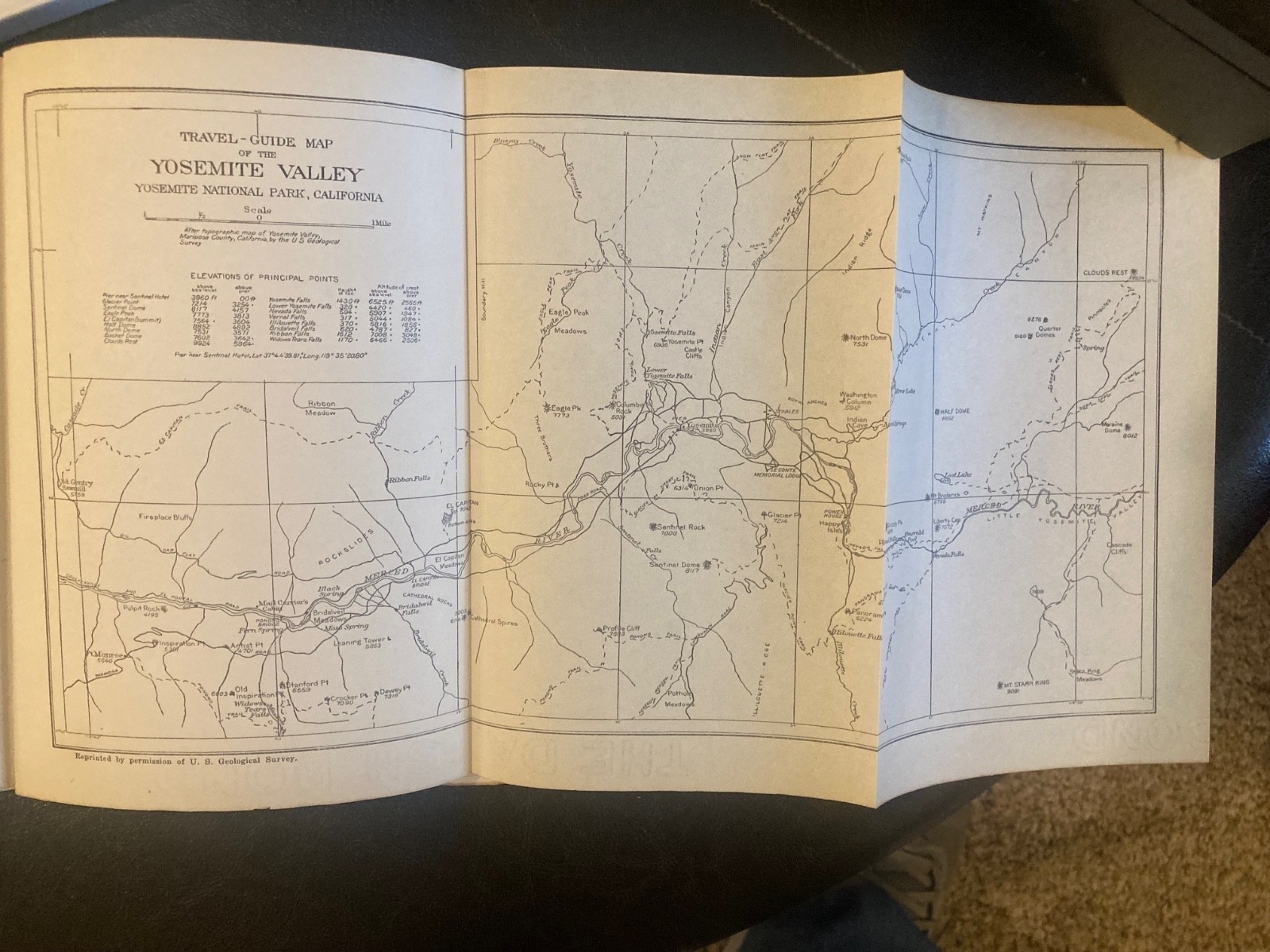 The Yosemite by John Muir, 1912, 1st edition, 1st printing, fold out maps