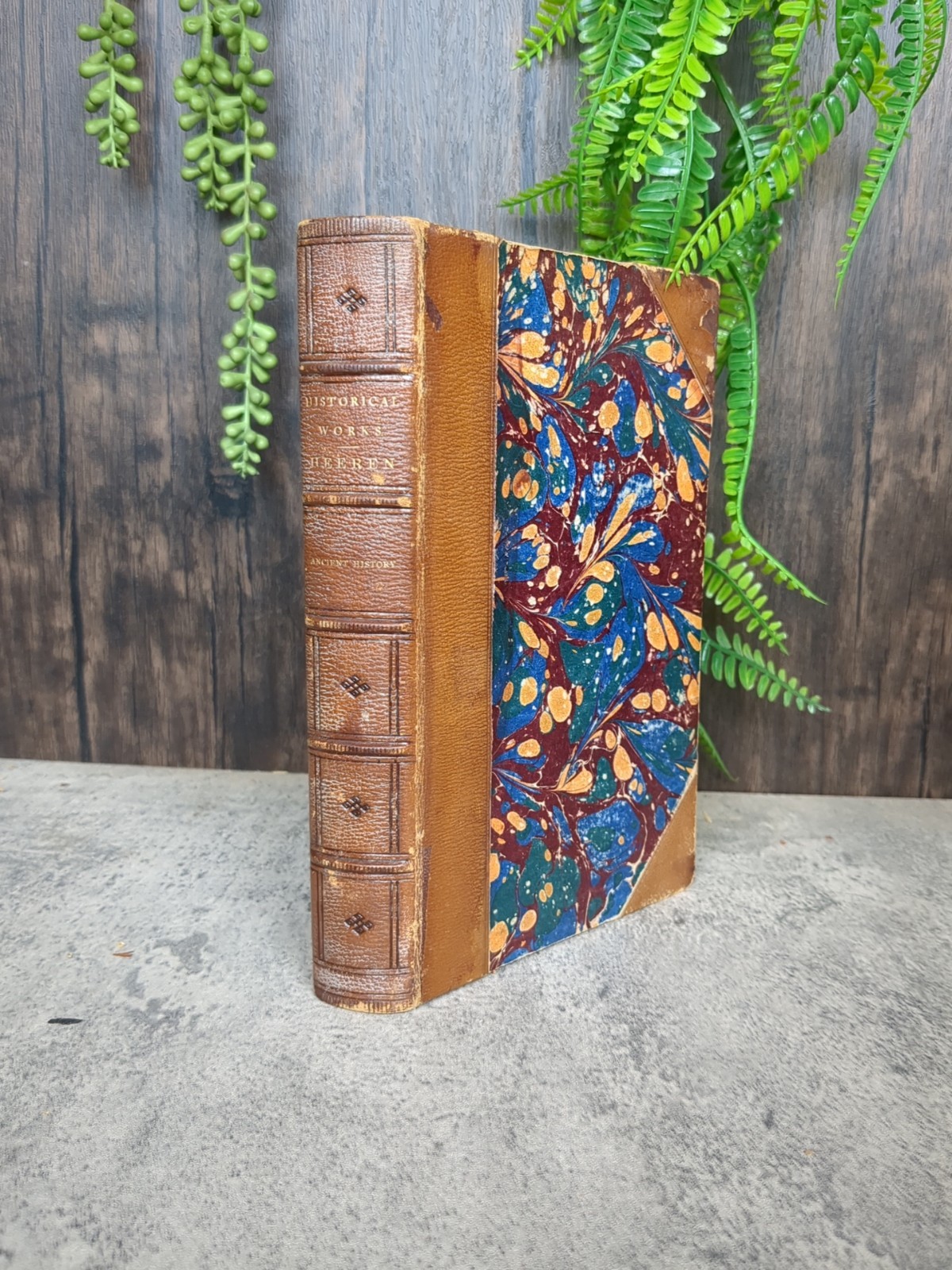 Manual Of Ancient History 1865 A.H.L Heeren 7th Edition Half Leather