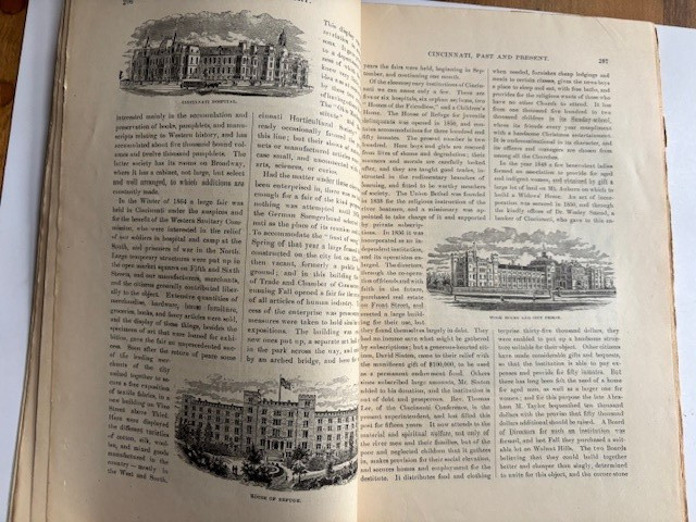 CINCINNATI PAST & PRESENT. Long article in Sept. 1879 NATIONAL REPOSITORY MAG