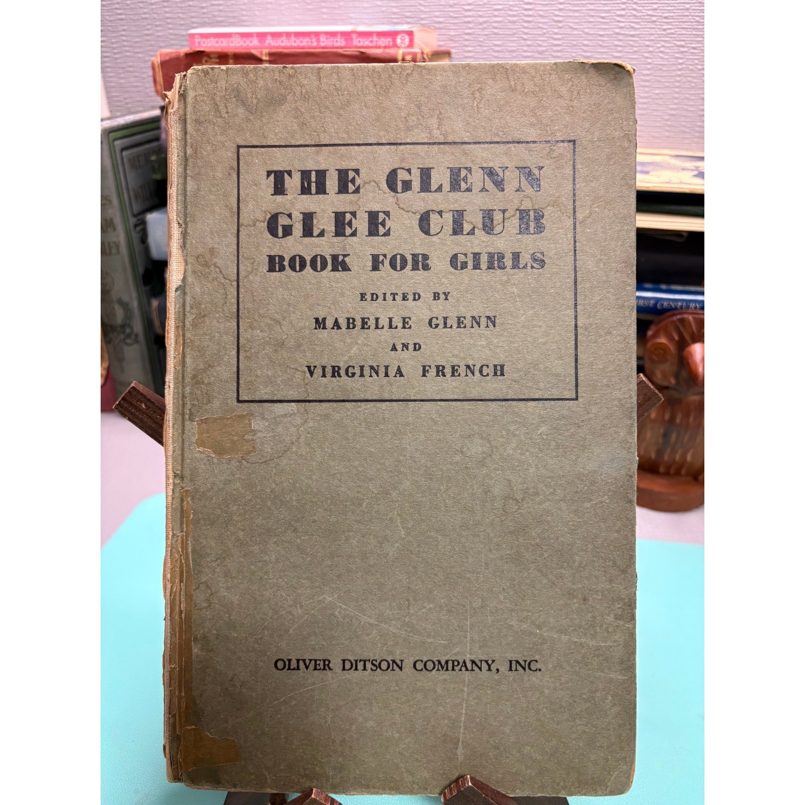 1929 The Glenn Glee Club Book for Girls Mabelle Glenn Oliver Ditson Vintage