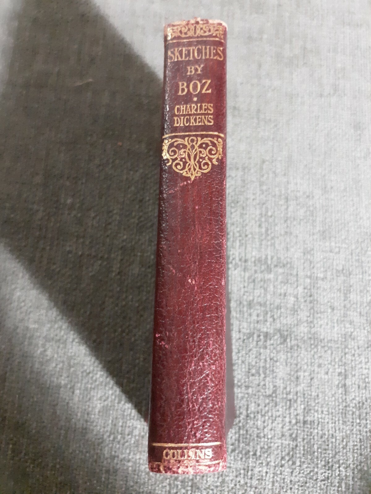 Sketches By Boz(Charles Dickens), Old, No Date, Flexible Leather, Illustrated,G