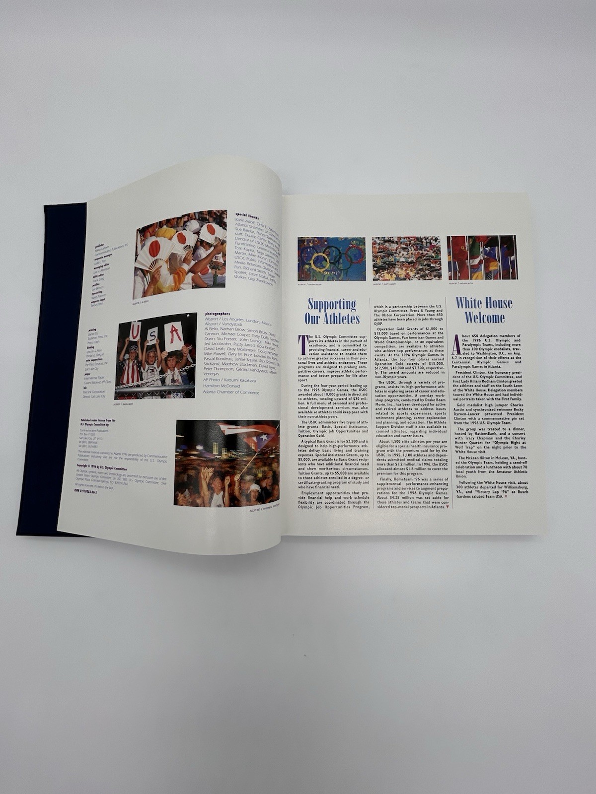 Atlanta 1996 Centennial Edition Olympic Book USOC Hardcover York Virginia Air