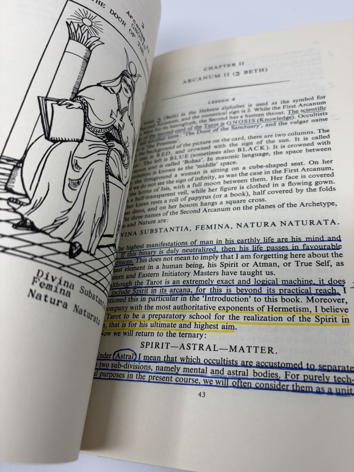 THE TAROT Mouni Sadhu 1968 Hardcover Book Hermetic Occult Philosophy Acceptable