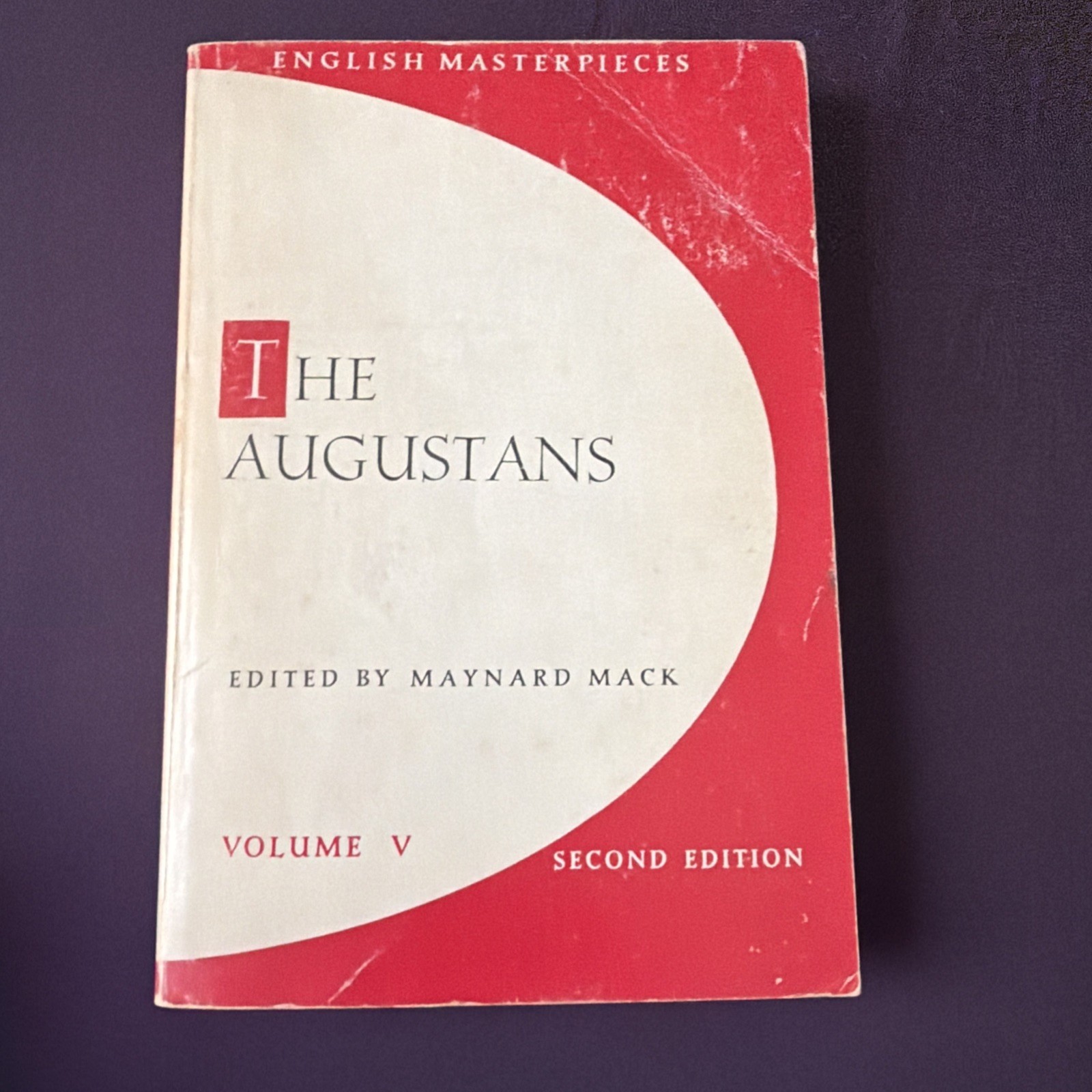 The Augustans Anthology, 2nd Edition 1961 Dryden, Swift, Gay, Pope Prentice Hall