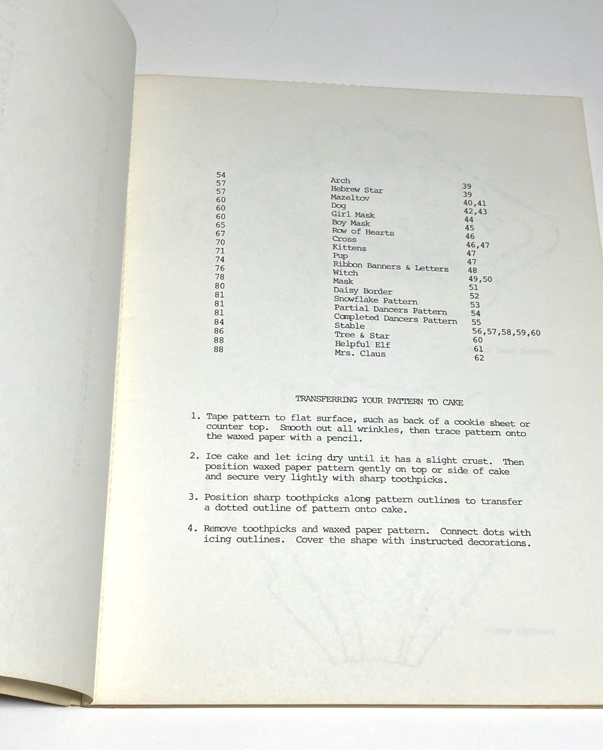 Cake Decorating Wilton Pattern Book Easy to Transfer to Cakes 1989 VTG Paperback