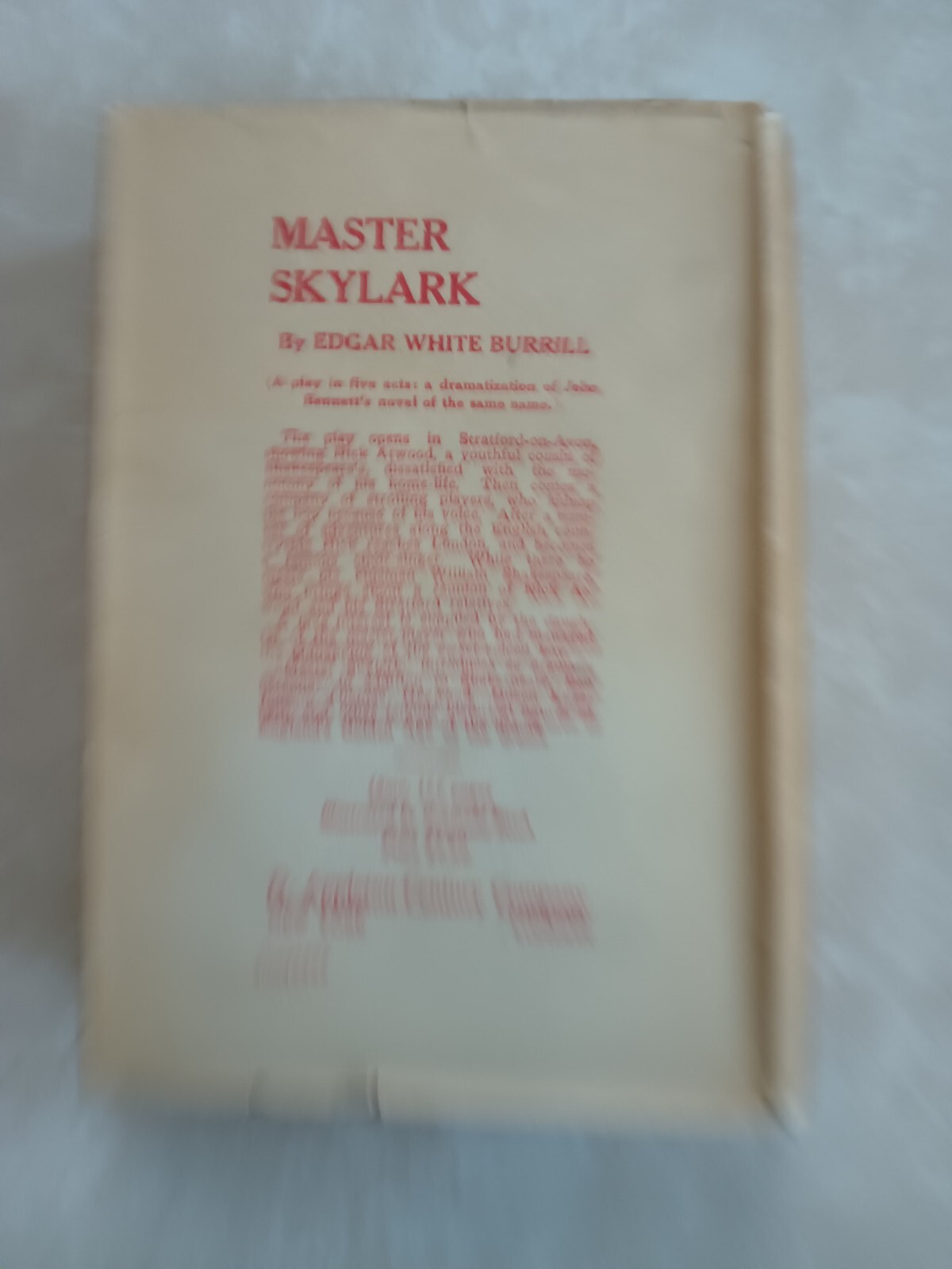 MASTER SKYLARK by John Bennett Signed & Remarked – 1936 RARE!