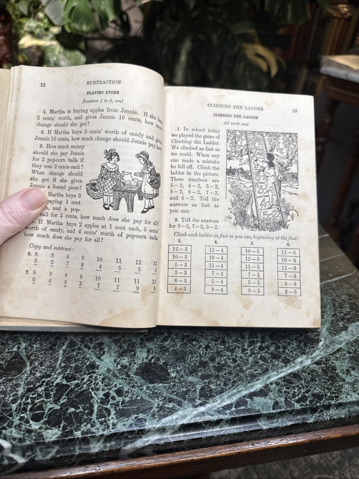 Antique „School Arithmetic Book One“ by Wentworth-Smith Hardcover Published 1920