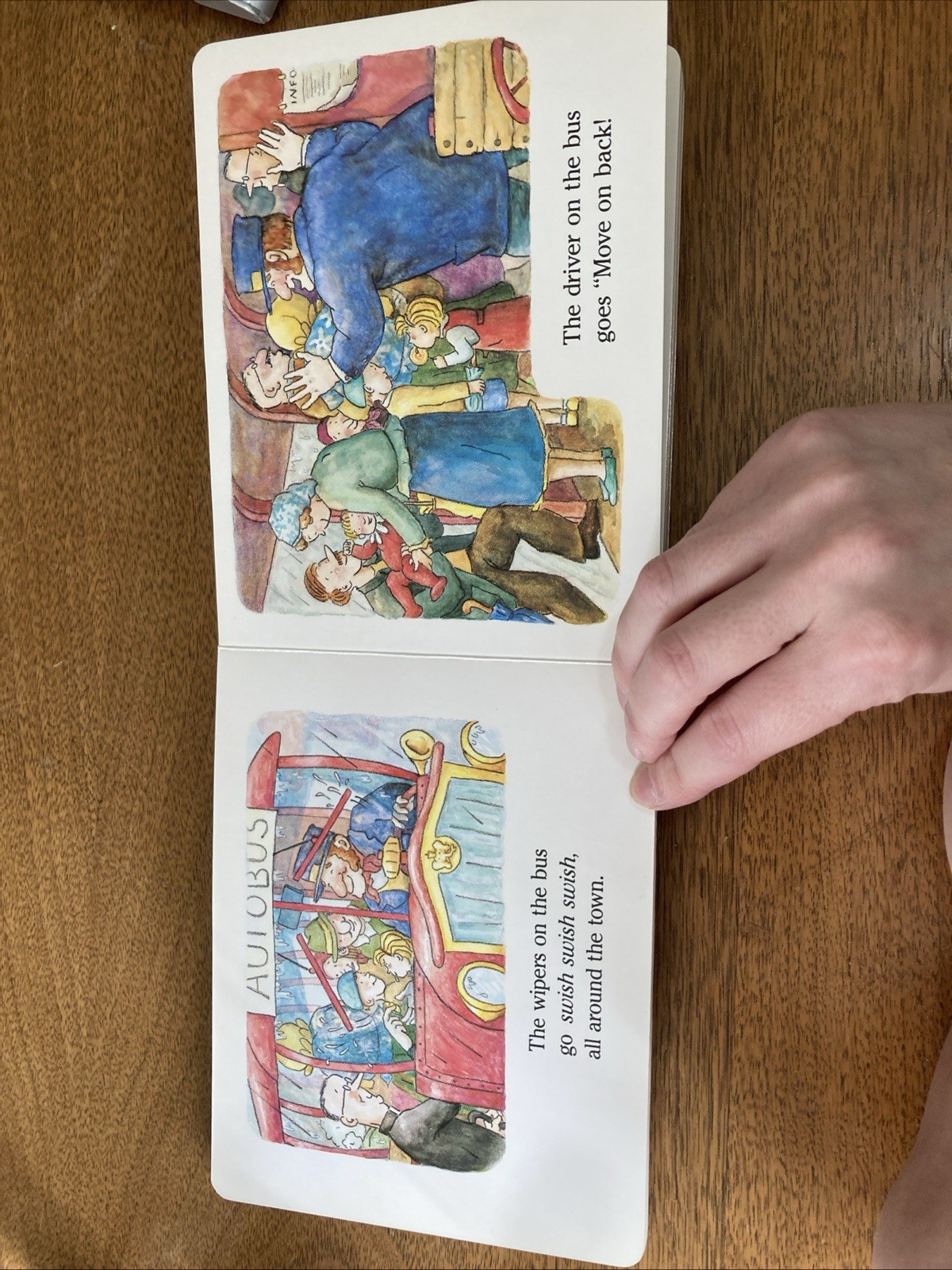 Wheels On The Bus Vintage Board Book Raffi Songs To Read 1988 Reprinted 1998