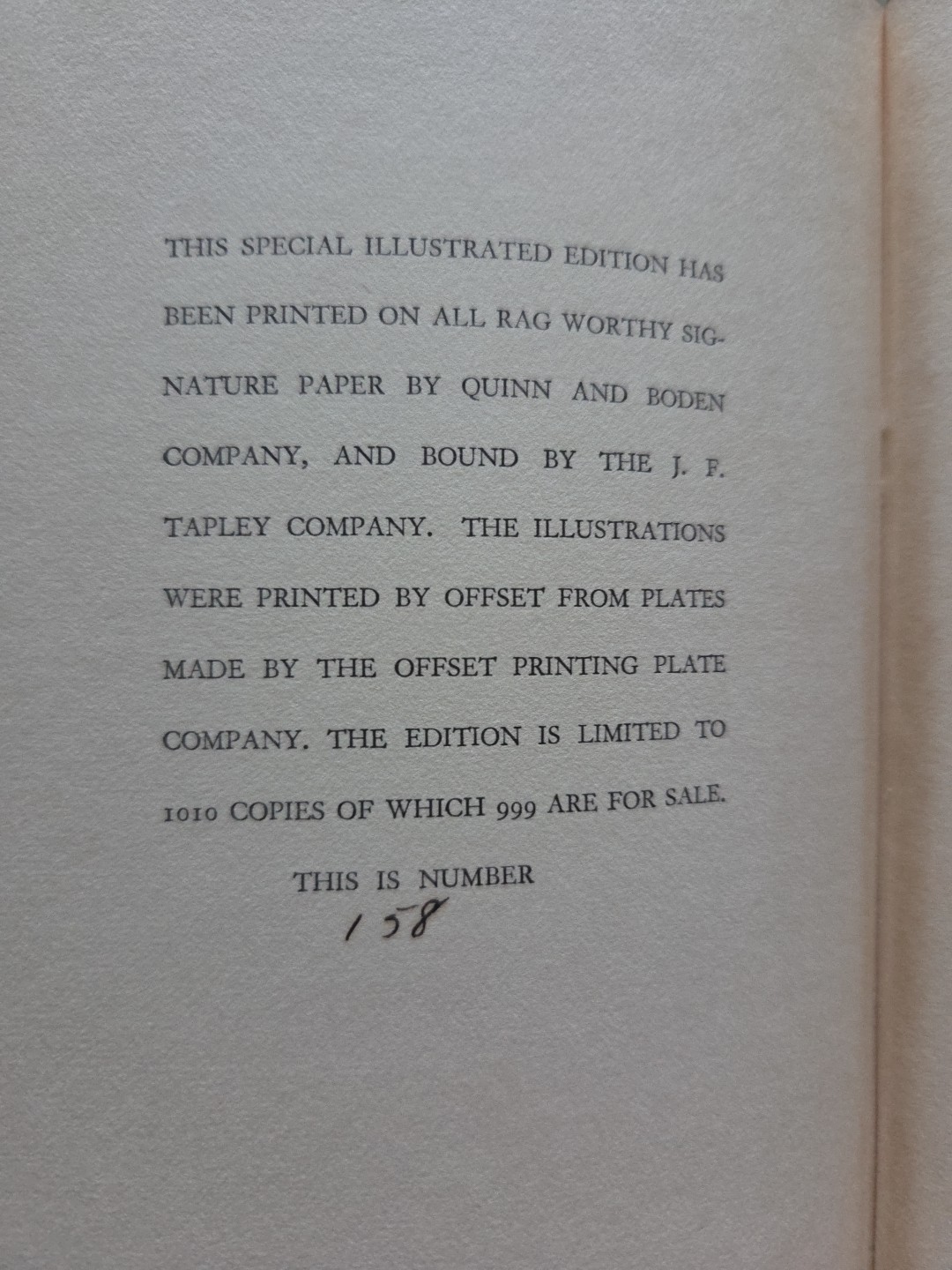 Seven Gothic Tales by Isak Dinesen Special Illustrated Edition,#158(HB, 1934)