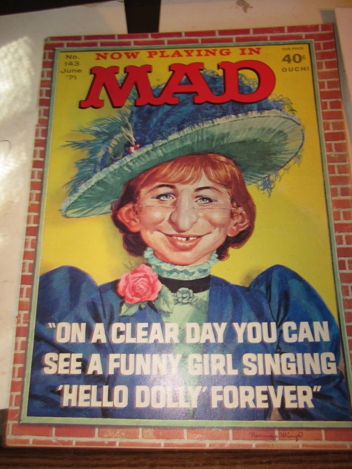 Vintage MAD Magazine #143 June 1971 Hello Dolly Barbra Streisand 48 PAGES