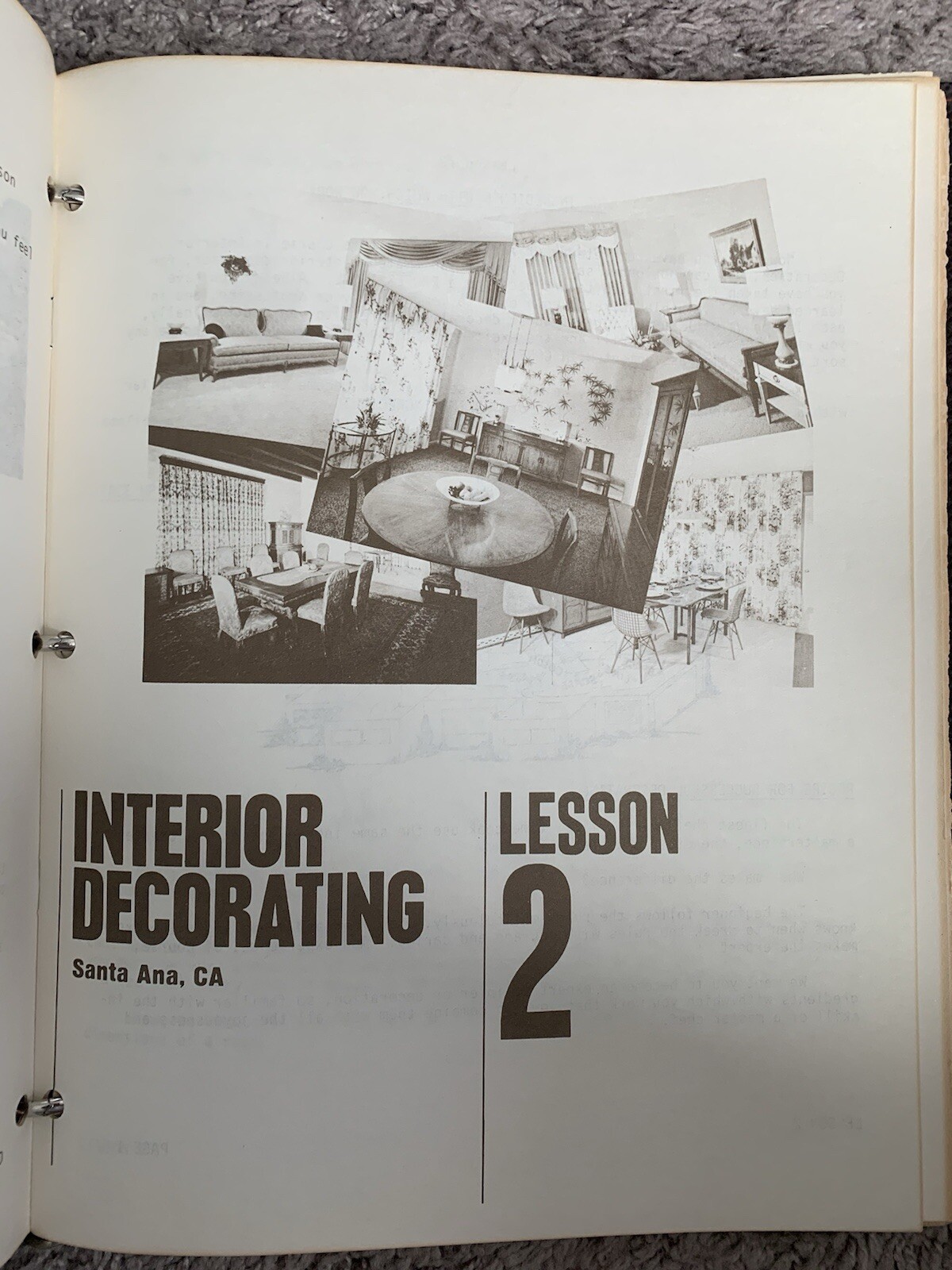 Vintage 1968 Interior Decorating Course Harvey Emerson Lessons 1 to 15 – NY FIT