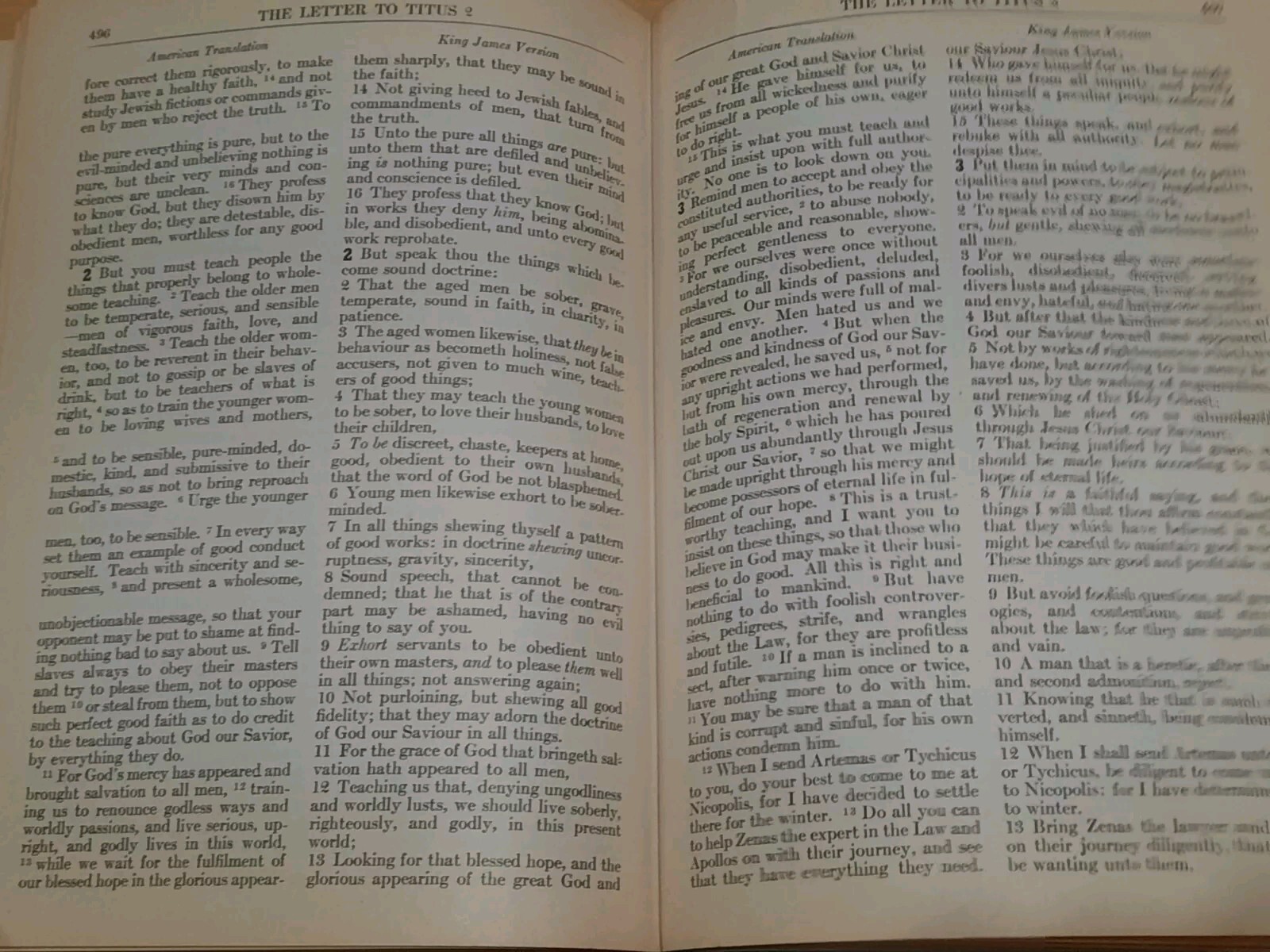 Goodspeed Parallel New Testament An American Translation King James Version 1946