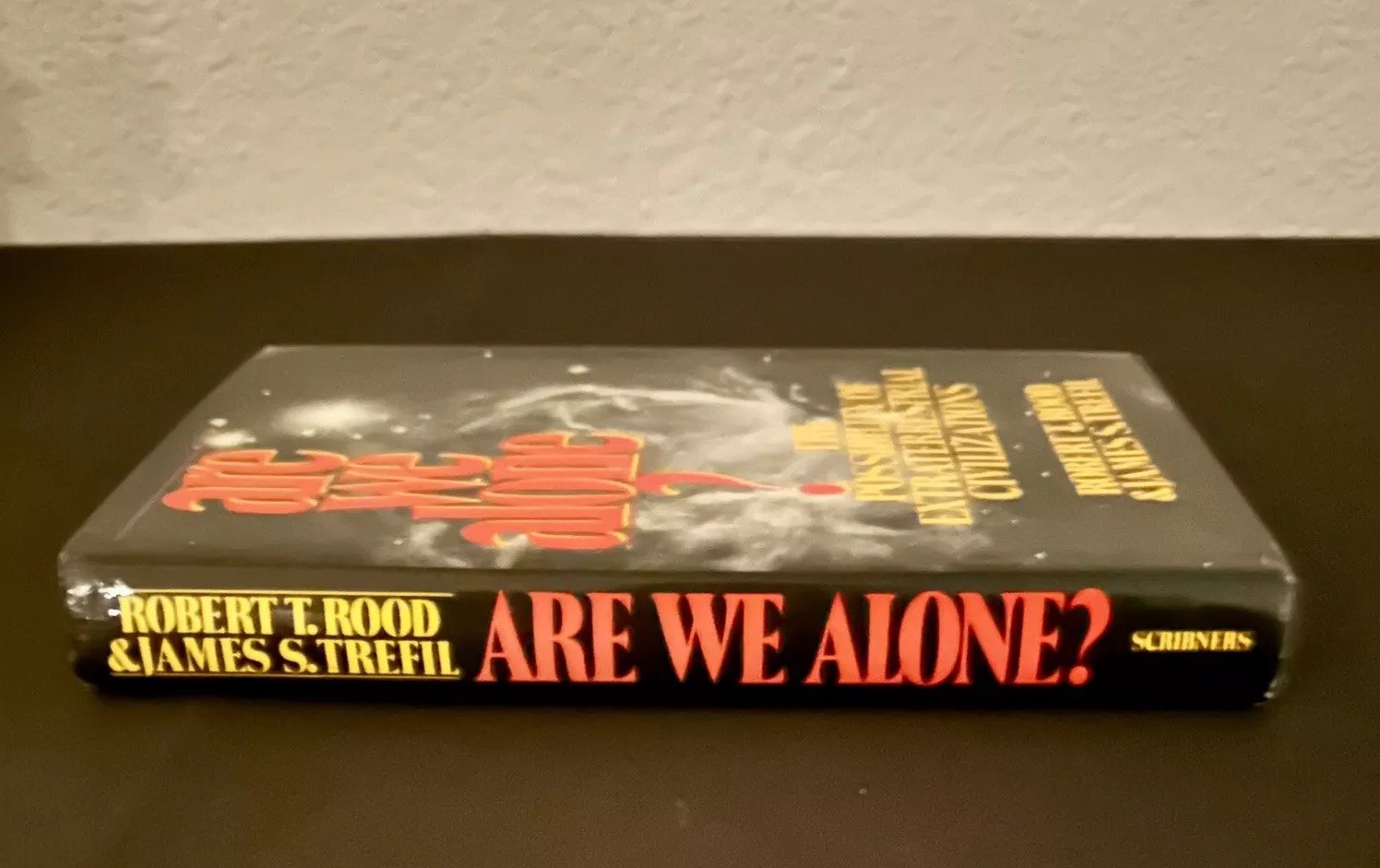 ARE WE ALONE? Rood & Trefil, 1st/1st HC DJ 1981 Aliens UFOs Cosmology VG