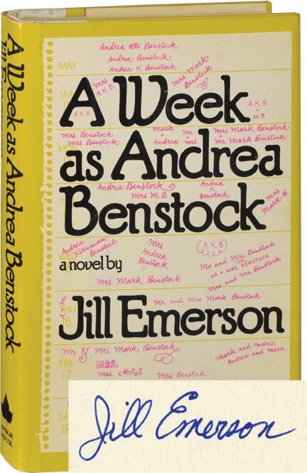 Lawrence Block WEEK AS ANDREA BENSTOCK First Edition signed by Block as #124412