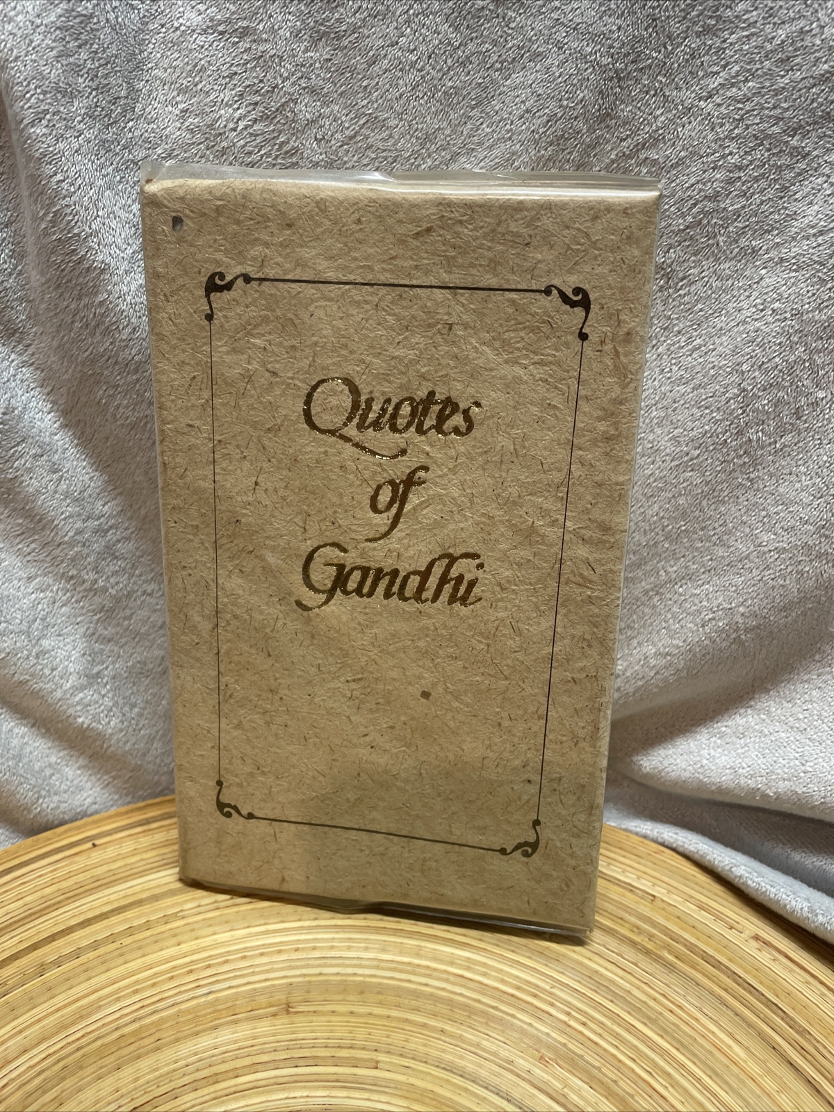 Quotes Of Gandhi. 1995, New Delhi. 224 Pages. Khadi cloth
