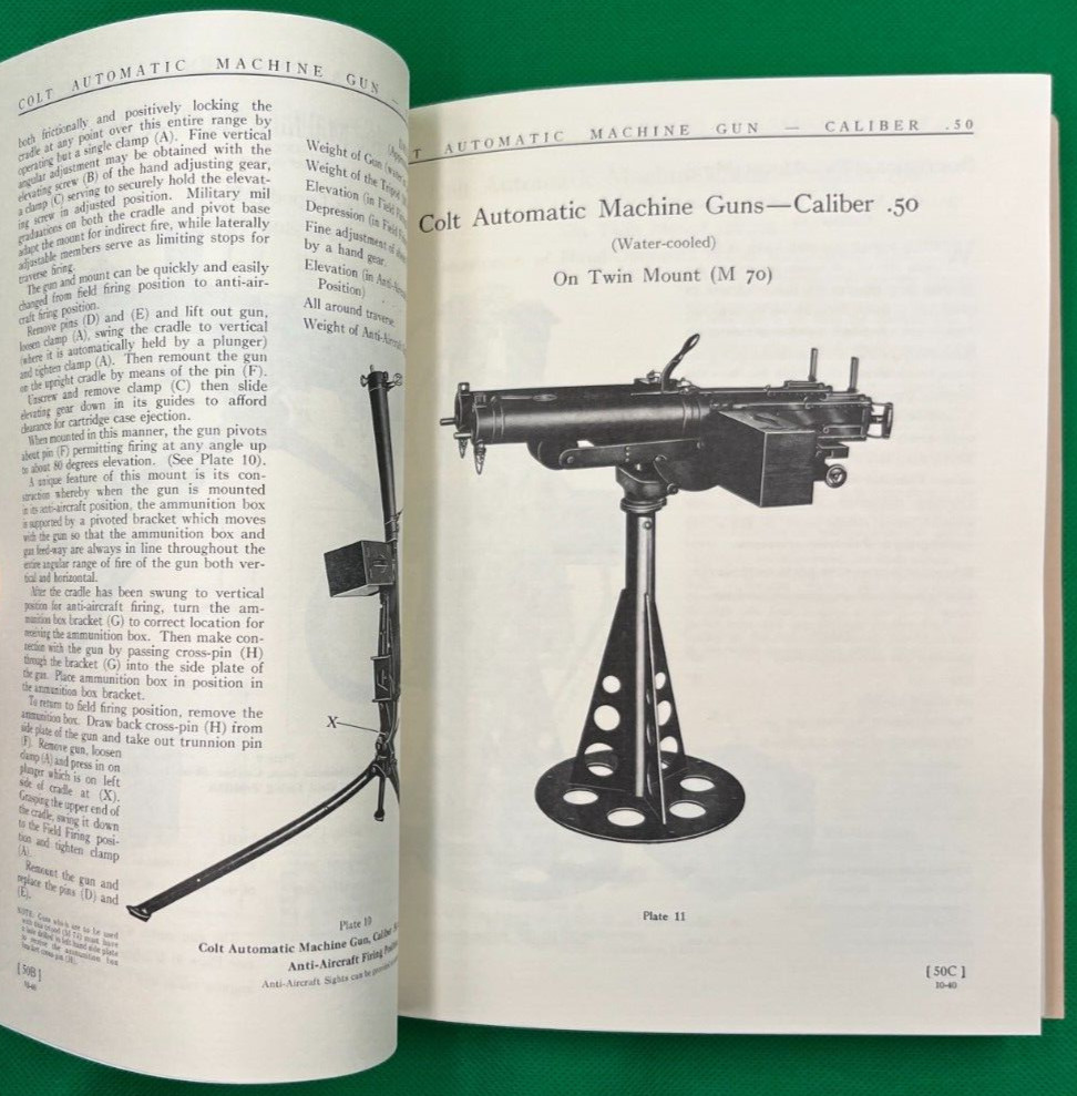 „COLT AUTOMATIC MACHINE GUNS & RIFLES“ 1993 REPRINT BY CLASS THREE ORDNANCE