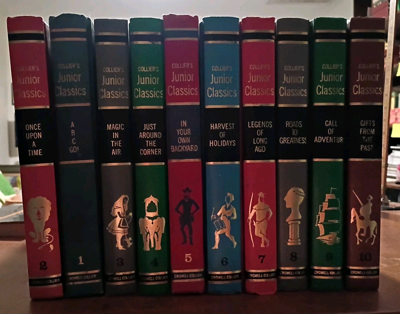 Collier’s Junior Classics Complete Set 1962 the Young Folks Shelf of Books 1-10