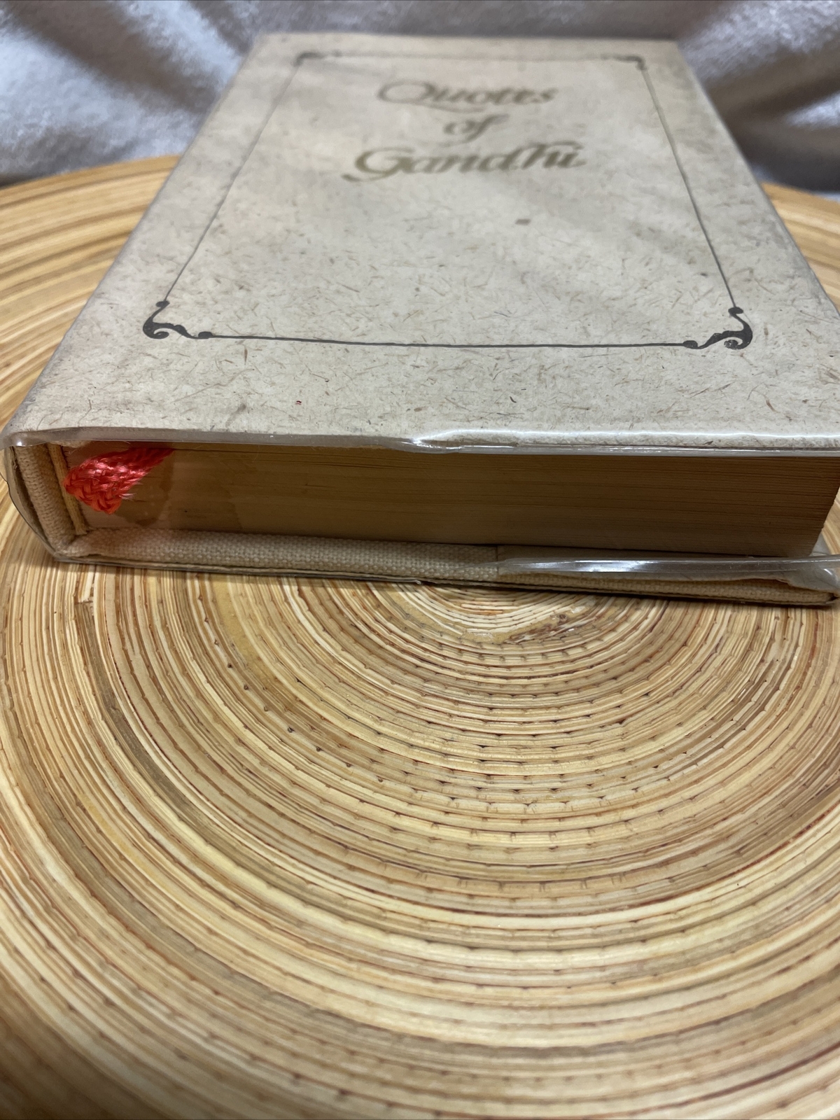 Quotes Of Gandhi. 1995, New Delhi. 224 Pages. Khadi cloth