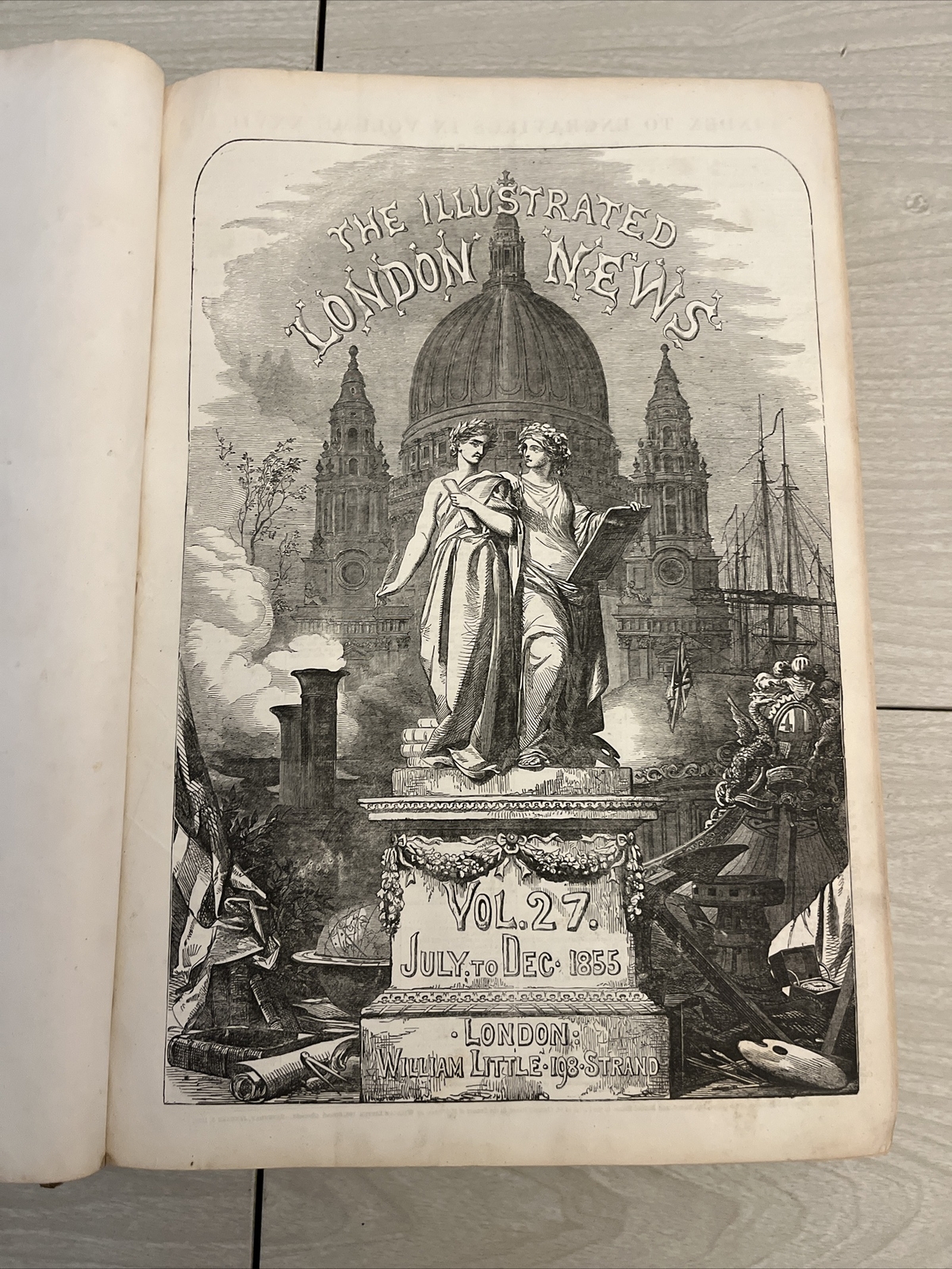Illustrated London News Vol 27 July to December 1855 Bound Hardback