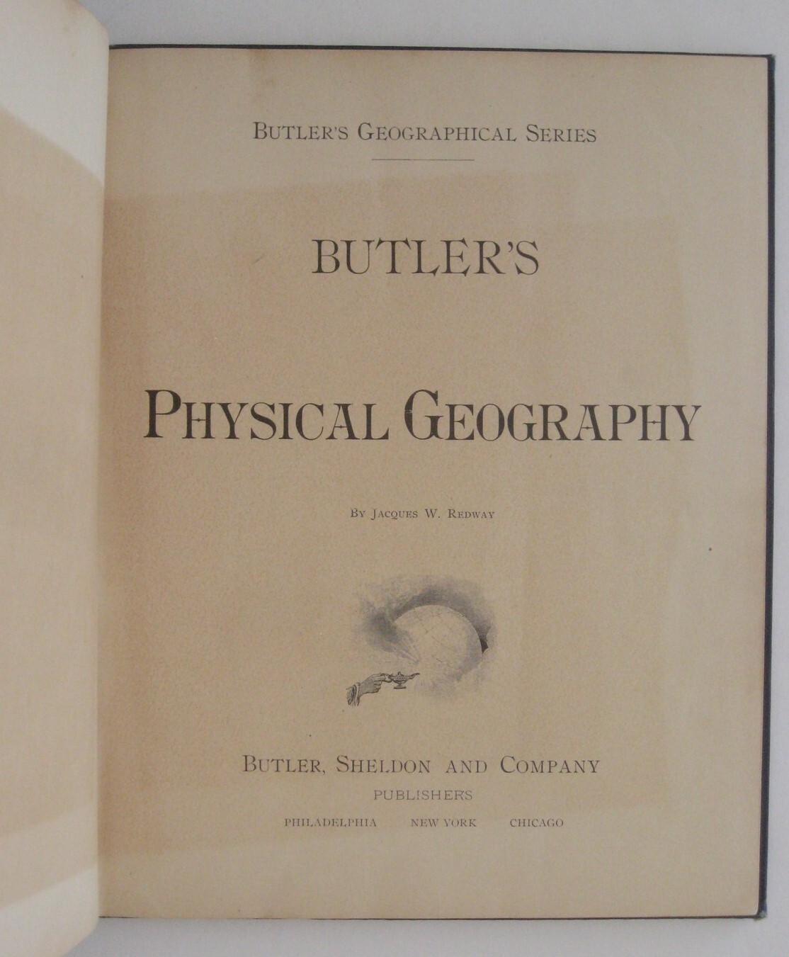 1887 BUTLER’S PHYSICAL GEOGRAPHY Jacques Redway Color Maps Engravings Diagrams