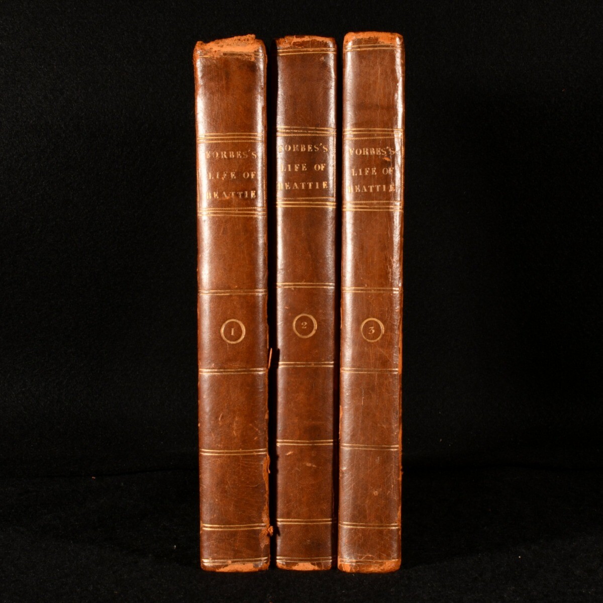 1807 3vol Life and Writings of James Beattie 2nd Ed