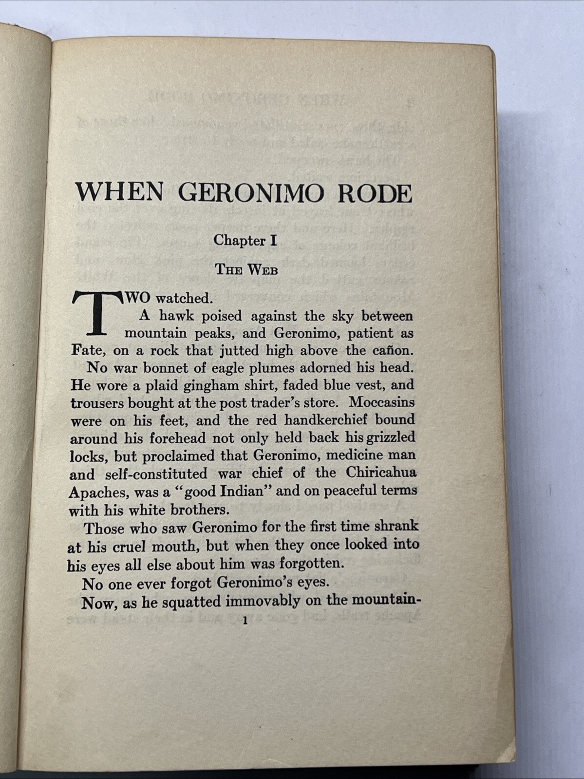 When Geronimo Rode by Forrestine C Hooker Book First Edition 1924